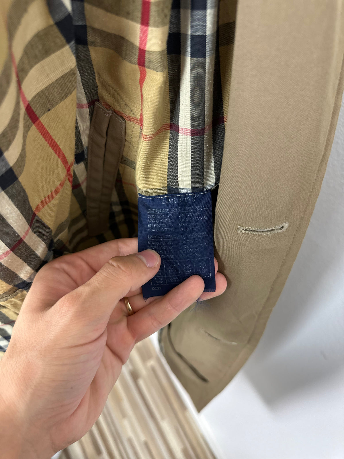 Vintage Burberry Trench Coat Beige Size 50 L