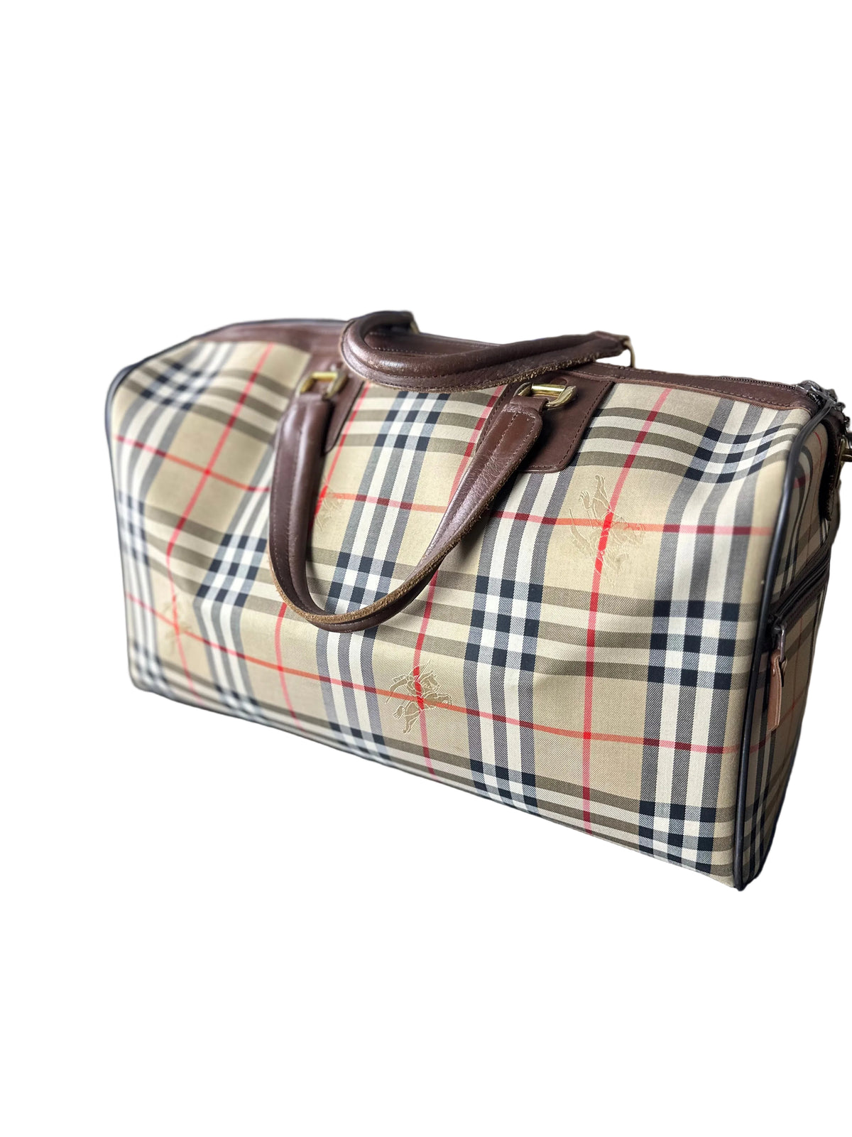 Vintage Burberry Nova Check Duffle Bag