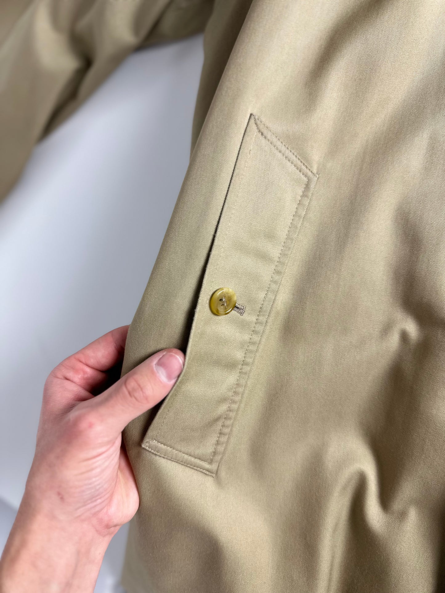 Vintage Burberry Car Coat Beige Size 54 XL