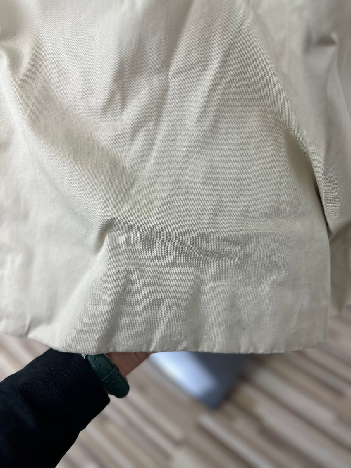 Vintage Burberry Trench Coat Creme Size 56 XL