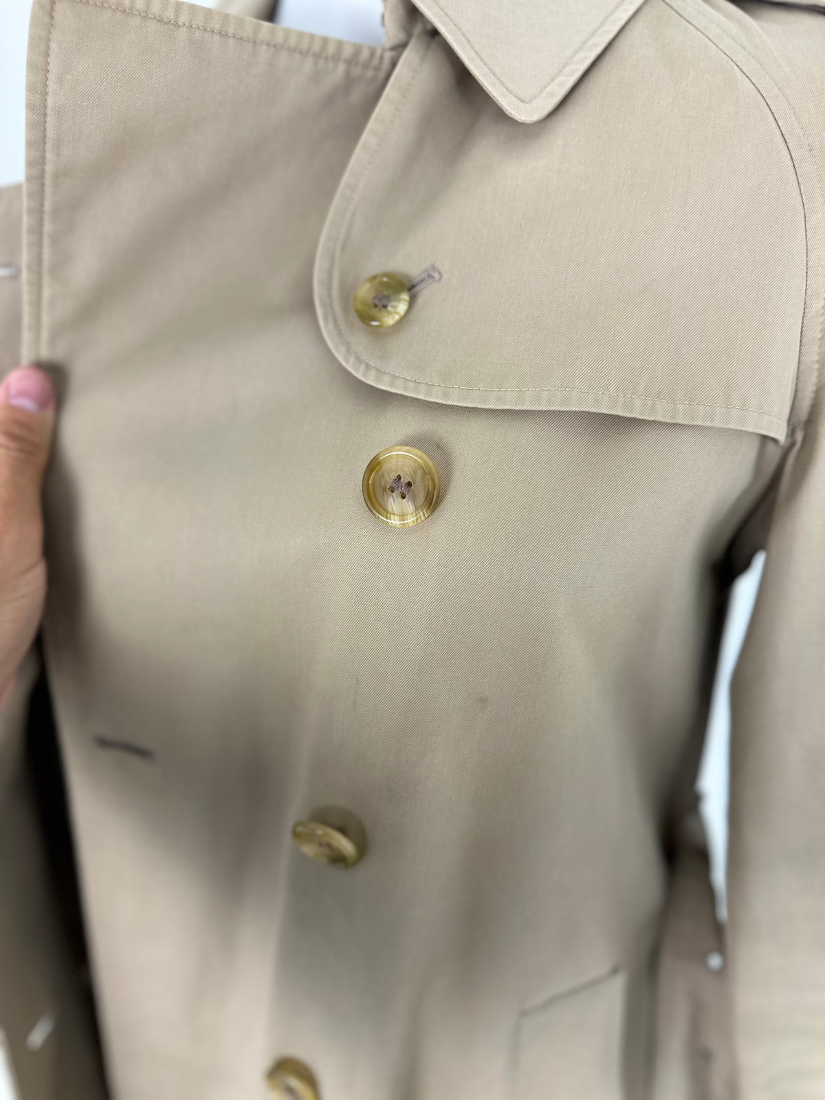 Vintage Burberry Trench Coat Beige Size 10 S