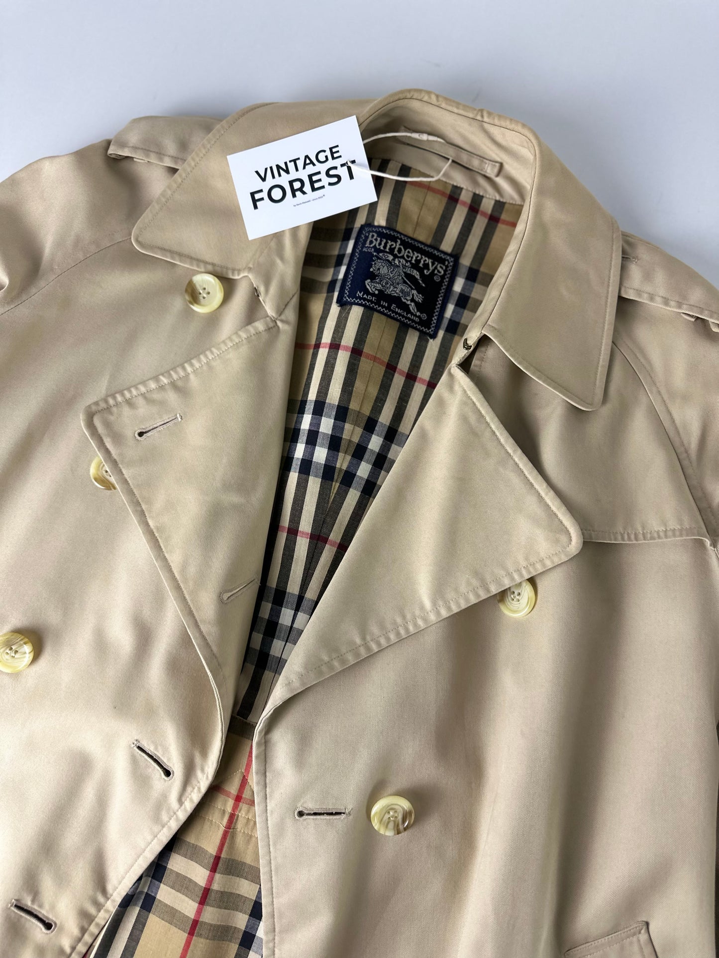 Vintage Burberry Trench Coat Size 8 XS