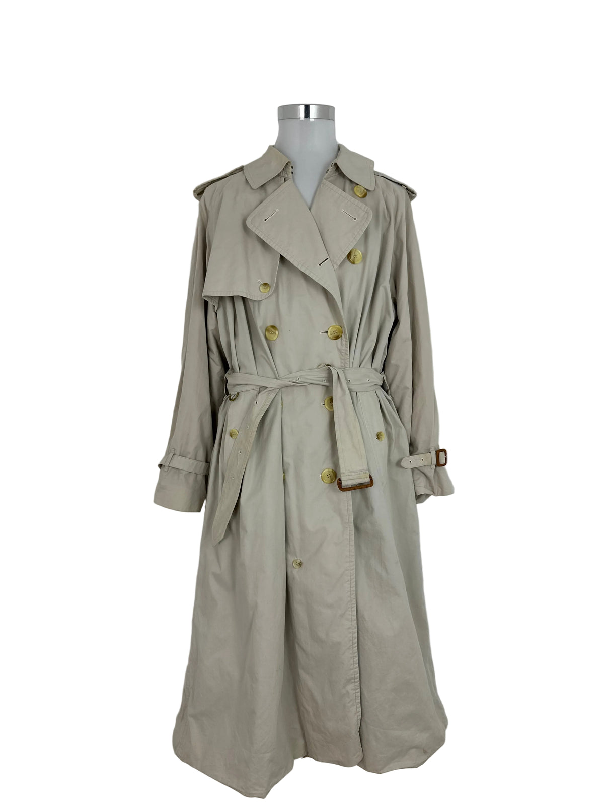 Vintage Burberry Trench Coat White Size 58 XXL