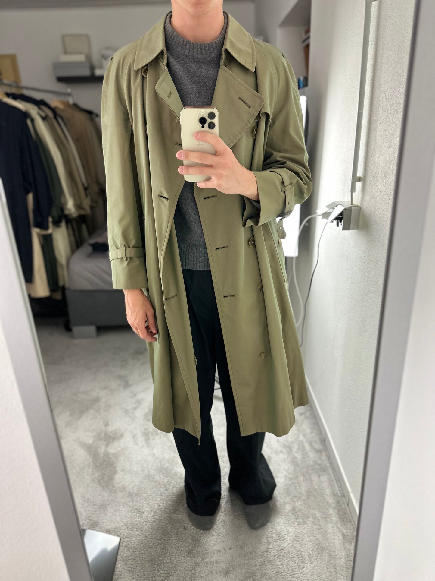 Vintage Burberry Trench Coat Size 50 L
