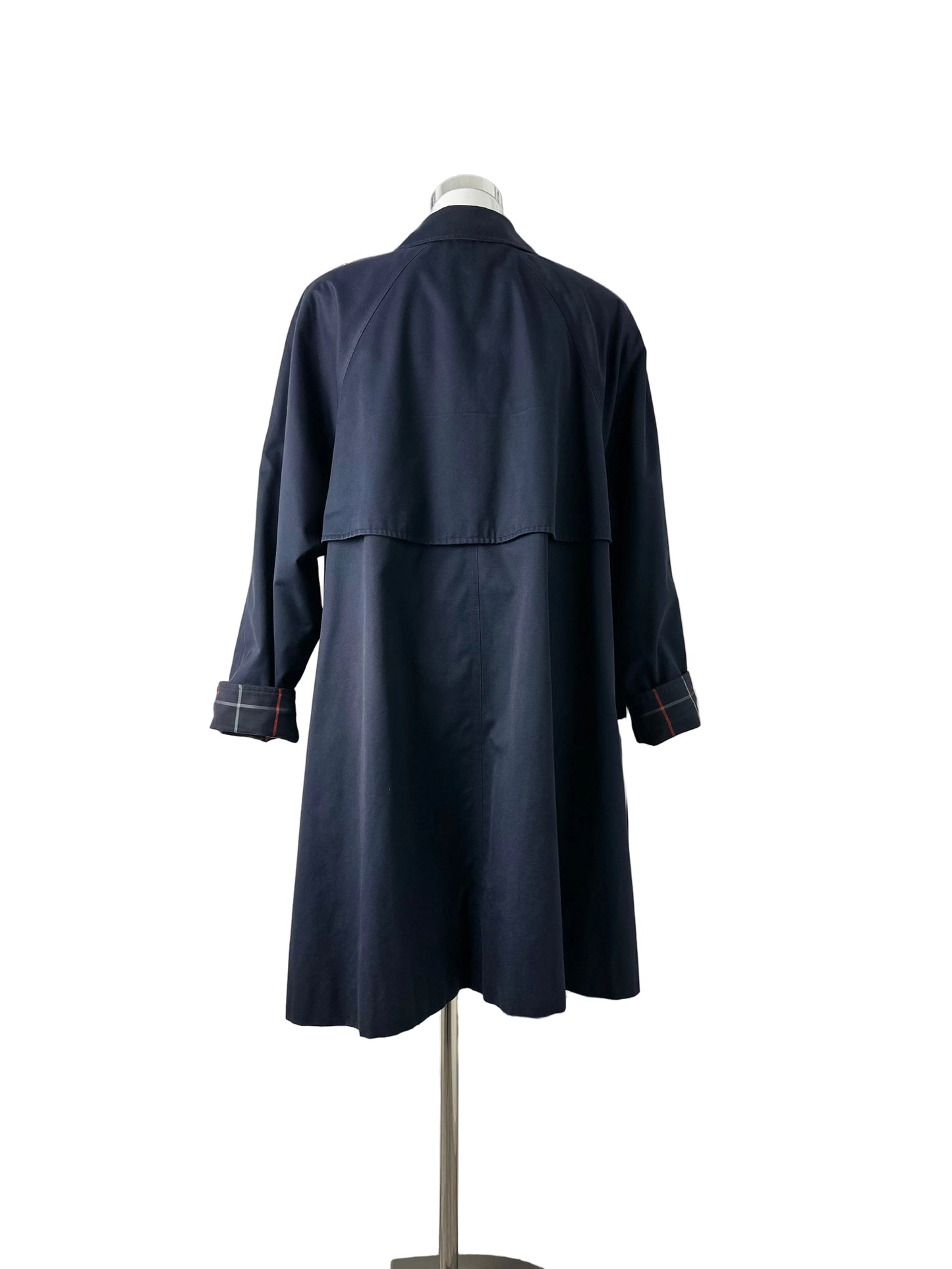 Vintage Burberry Car Coat Navy Size 12 M