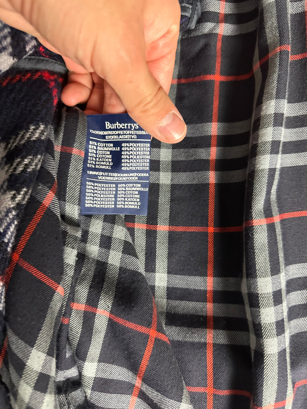 Burberrys Trenchcoat (54/XL) including Inlet