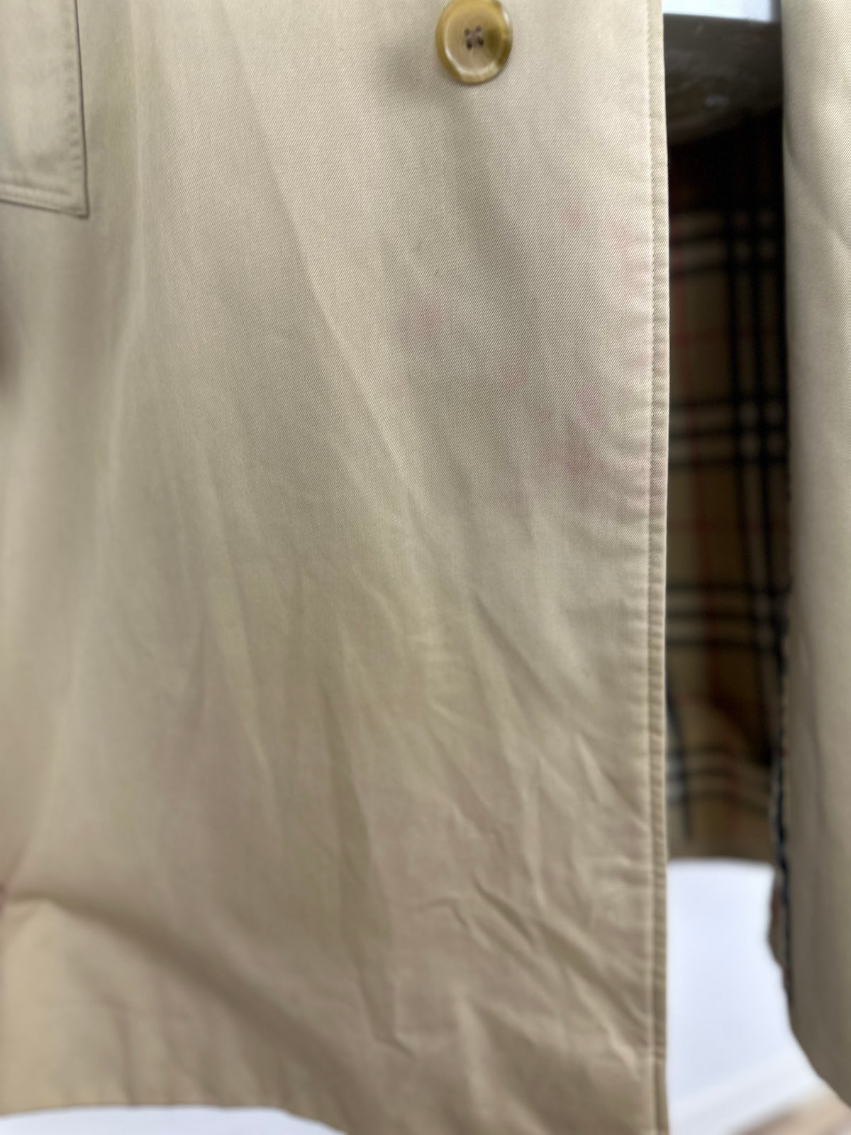 Vintage Burberry Car Coat Beige Size 54 XL