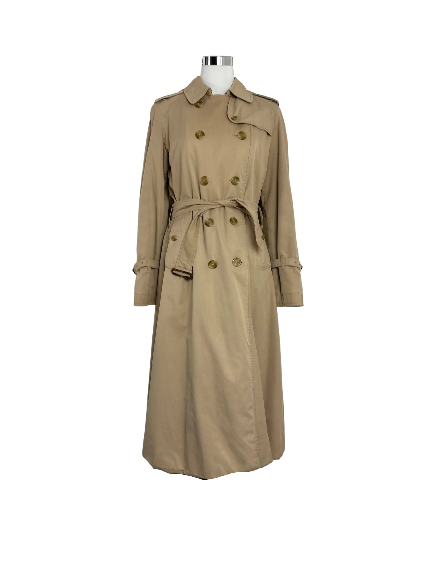 Vintage Burberry Trench Coat Size 8 XS With Inlet