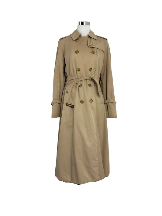 Vintage Burberry Trench Coat Size 8 XS With Inlet