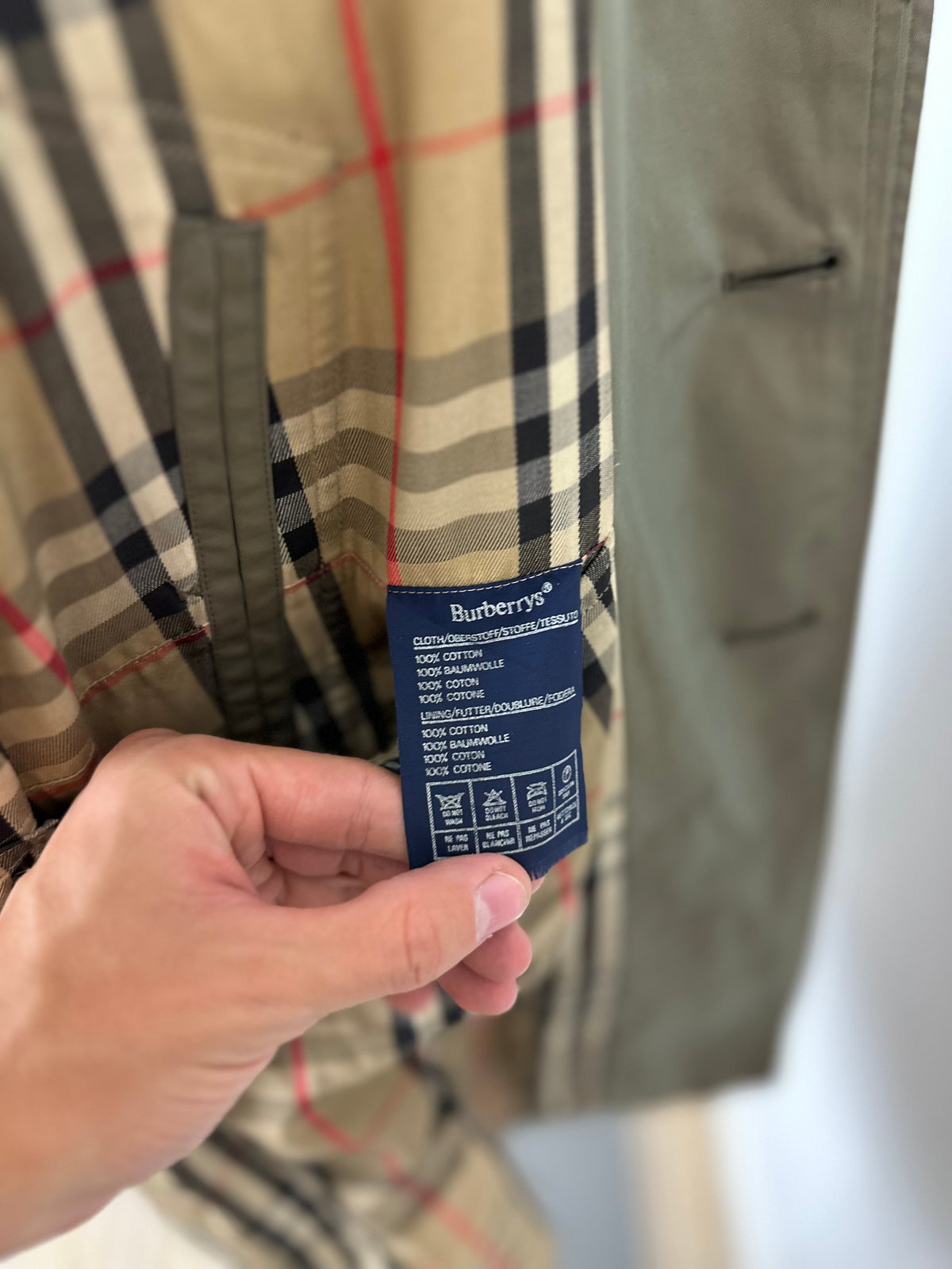 Vintage Burberry Car Coat Khaki 48 M