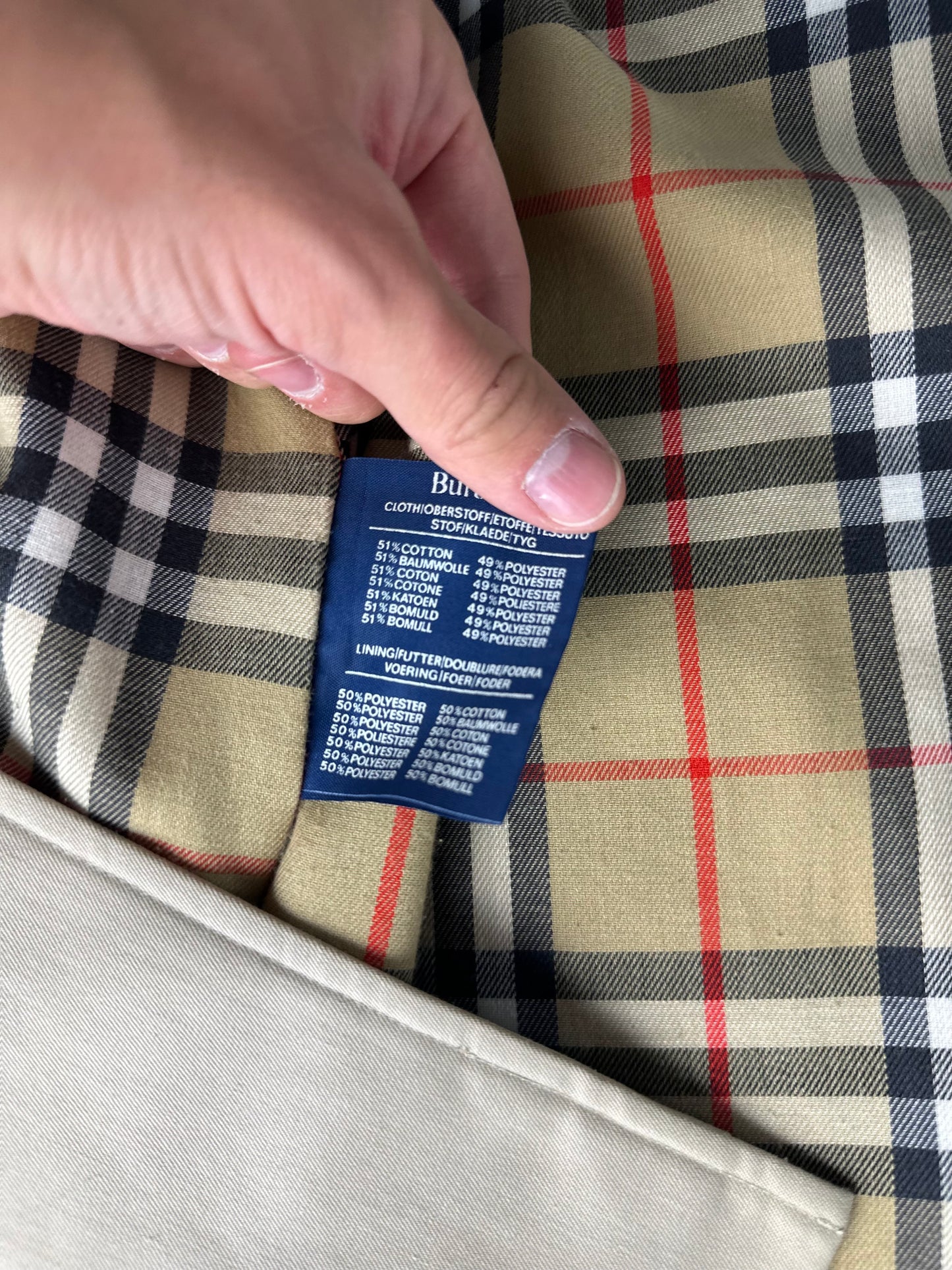 Vintage Burberry Car Coat Size 58 XXL