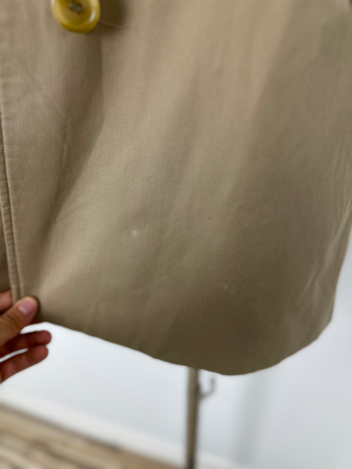 Vintage Burberry Car Coat Beige Size 8 XS