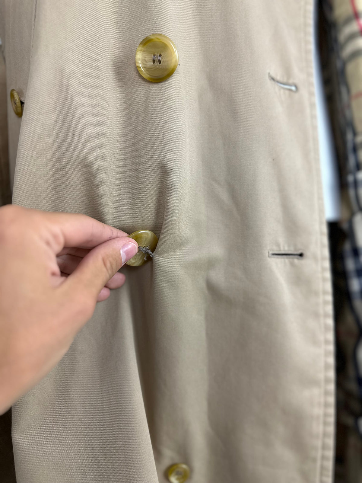 Vintage Burberry Trench Coat Beige Size 48 M