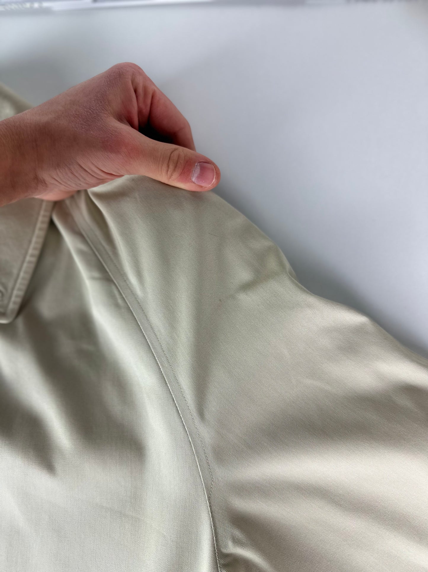 Vintage Burberry Car Coat Creme Size 52 L
