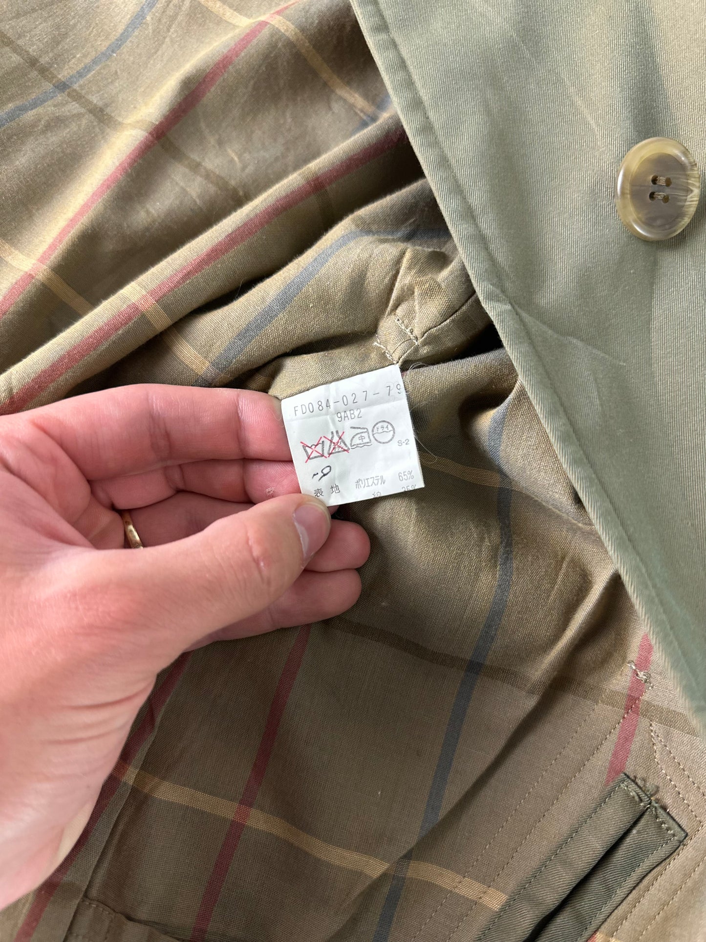Vintage Burberry Trench Coat Size 8 XS