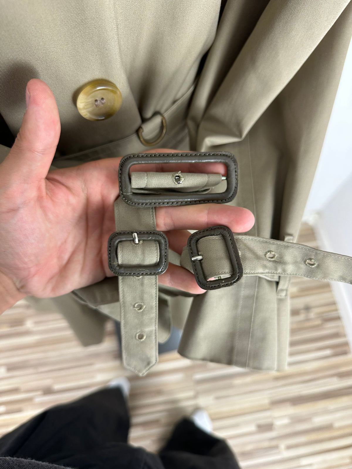 Vintage Burberry Trench Coat Beige Size 56 XL