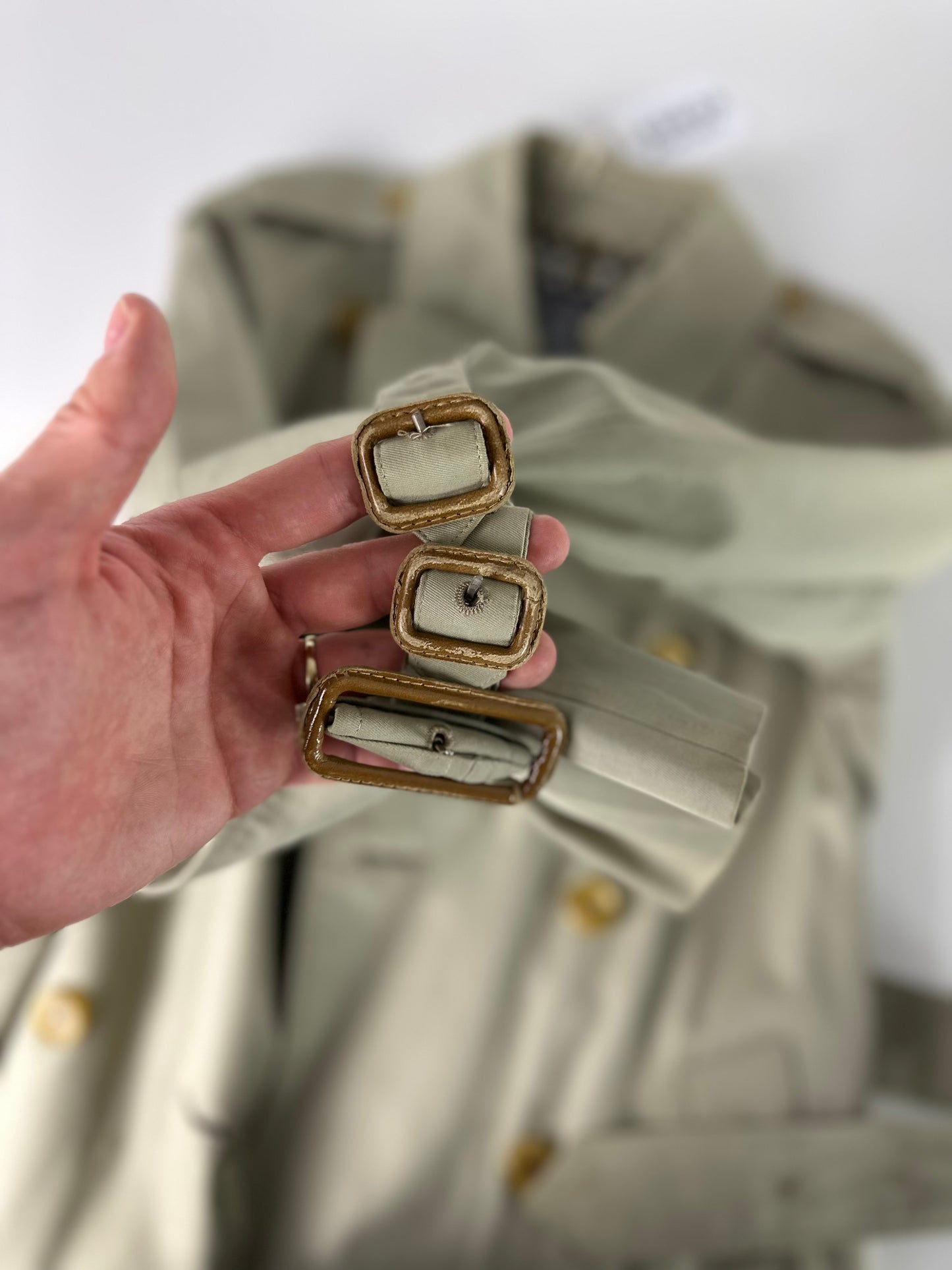 Vintage Burberry Trench Coat Size 6 XXS