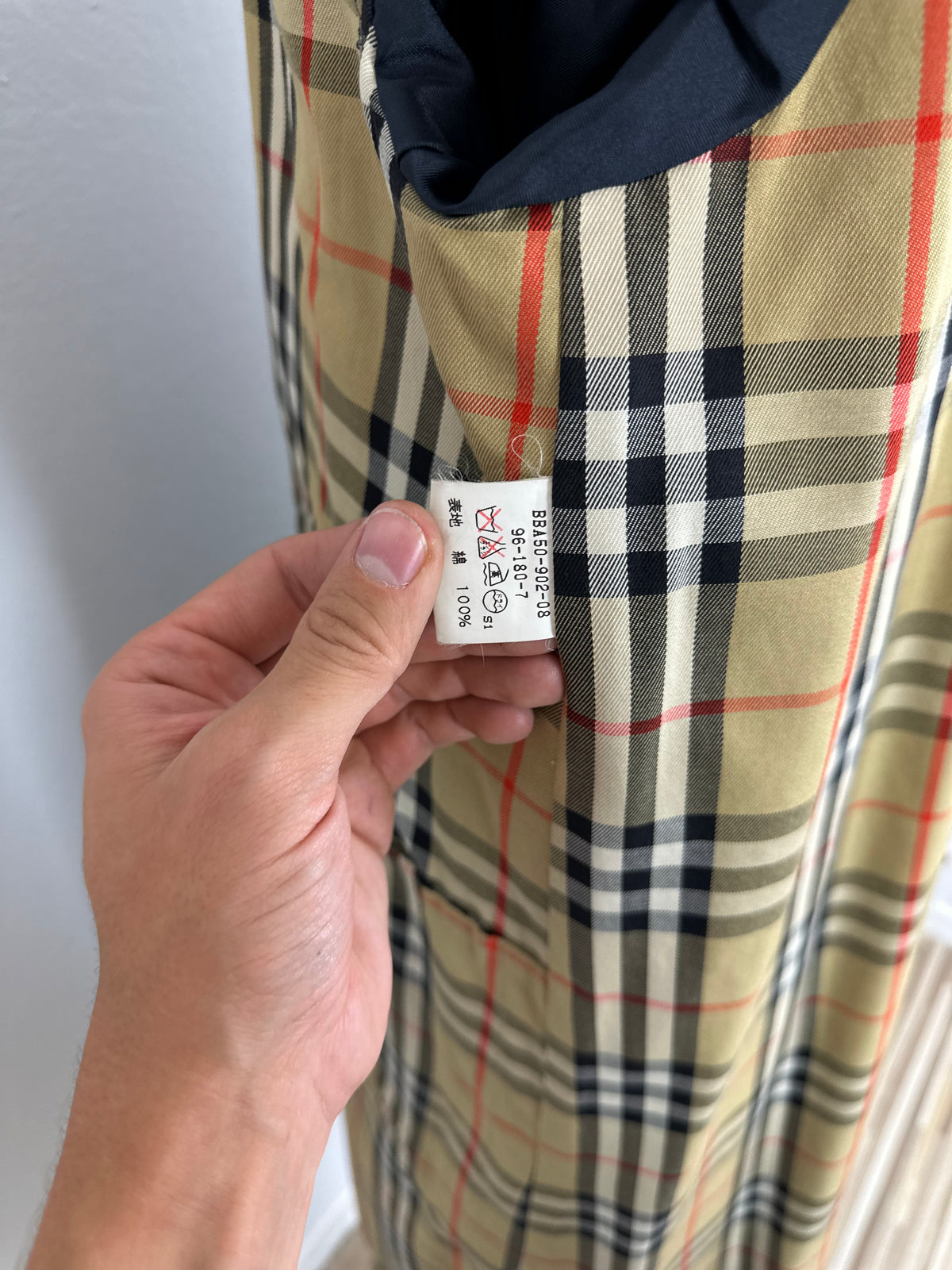 Vintage Burberry Car Coat Anthrazit Size 56 XL