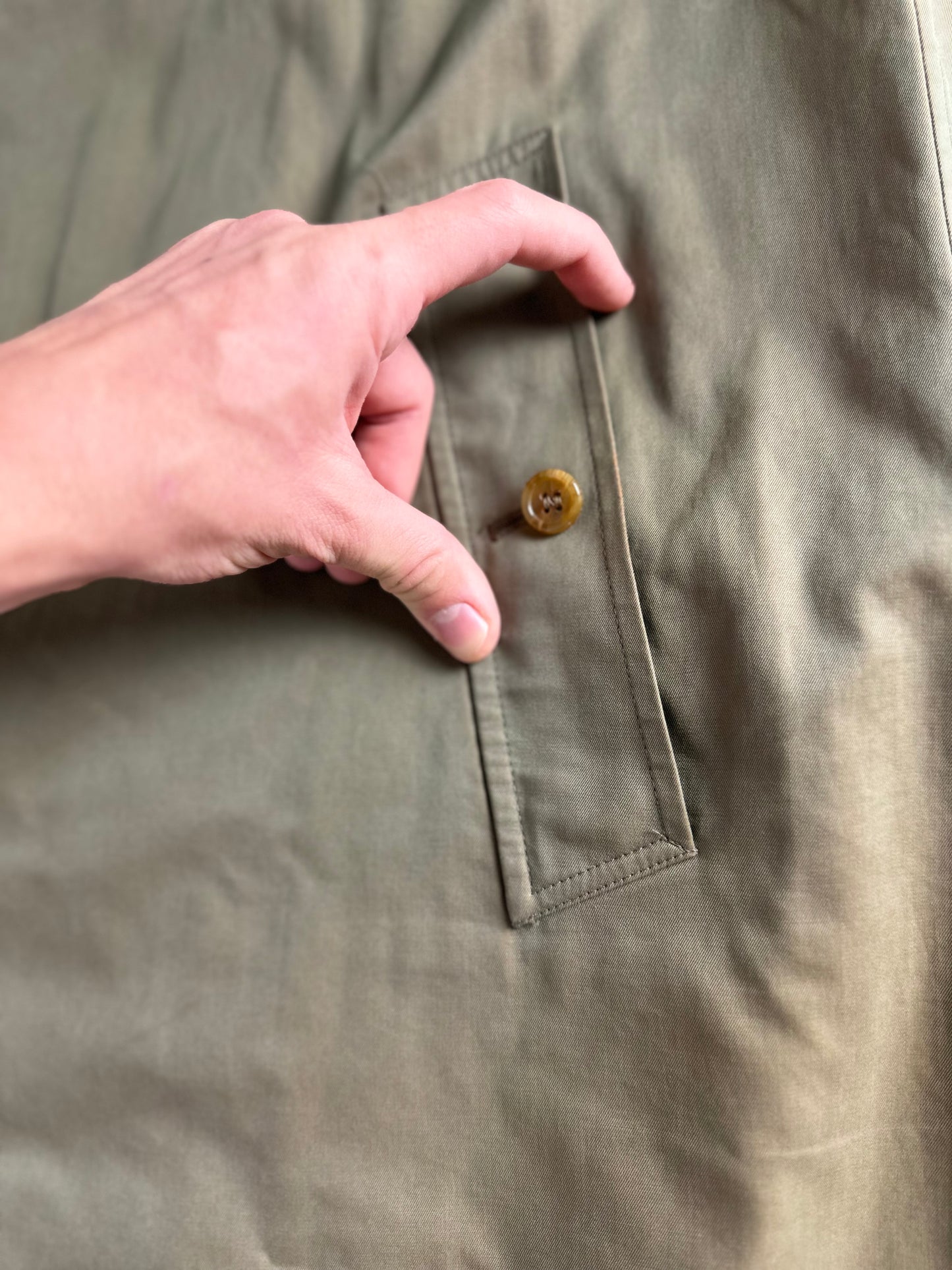 Vintage Burberry Car Coat Khaki Size 46 S