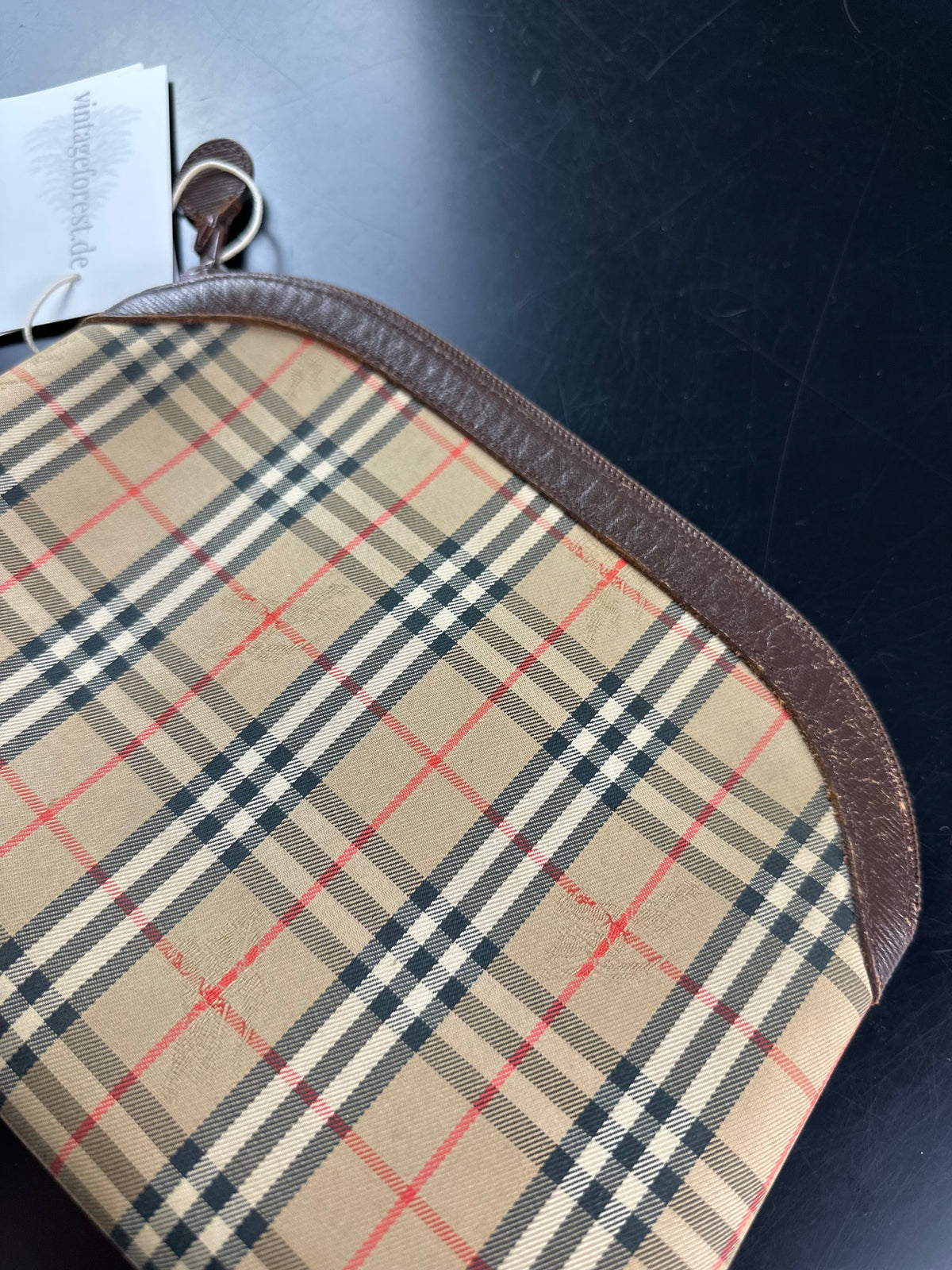 Vintage Burberry Haymarket Nova Check Pouch