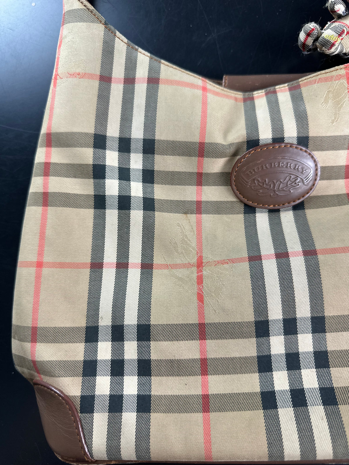 Vintage Burberry Canterbury Haymarket Nova Check Shoulder Bag