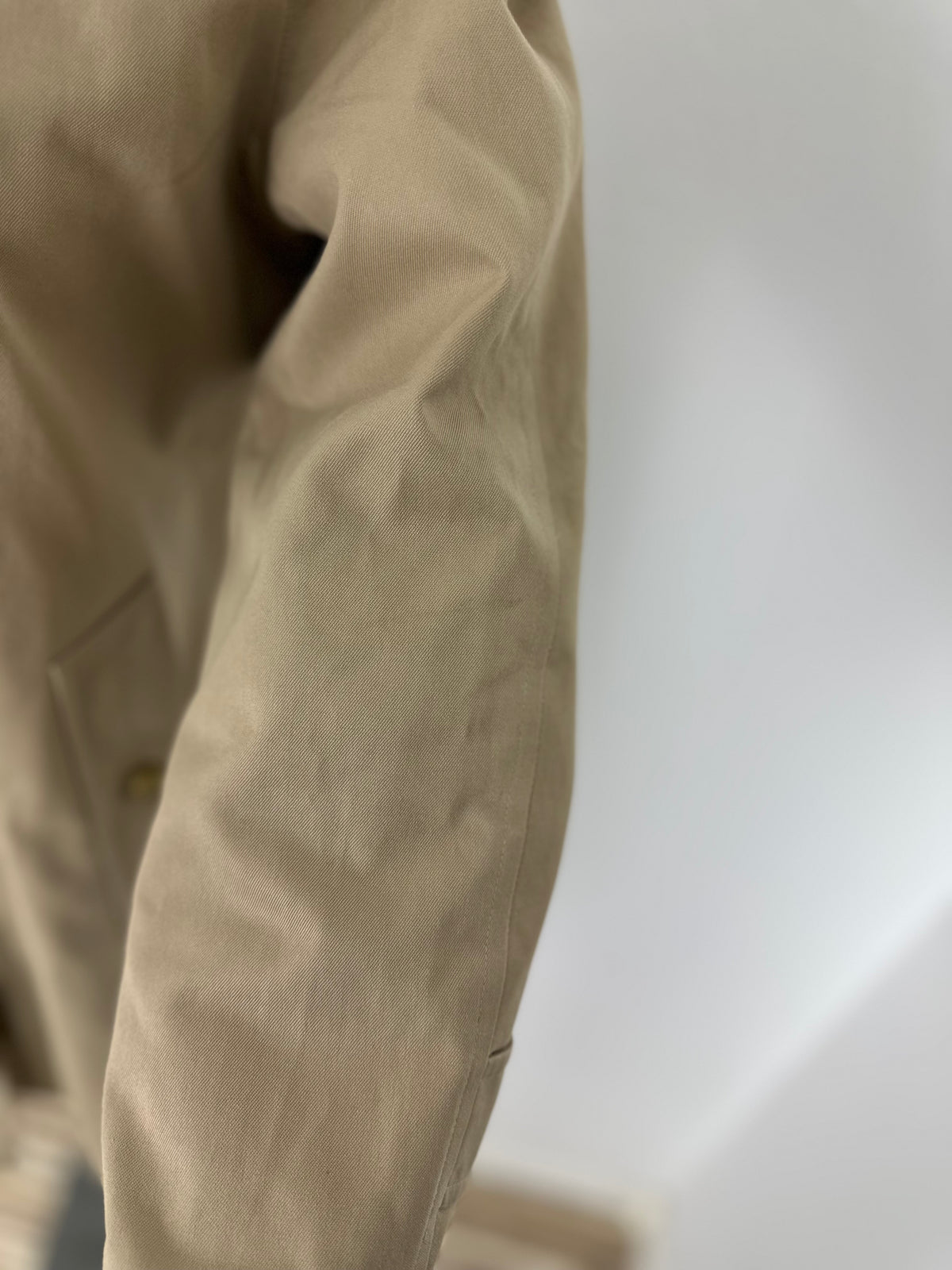 Vintage Burberry Car Coat Beige Size 8 XS
