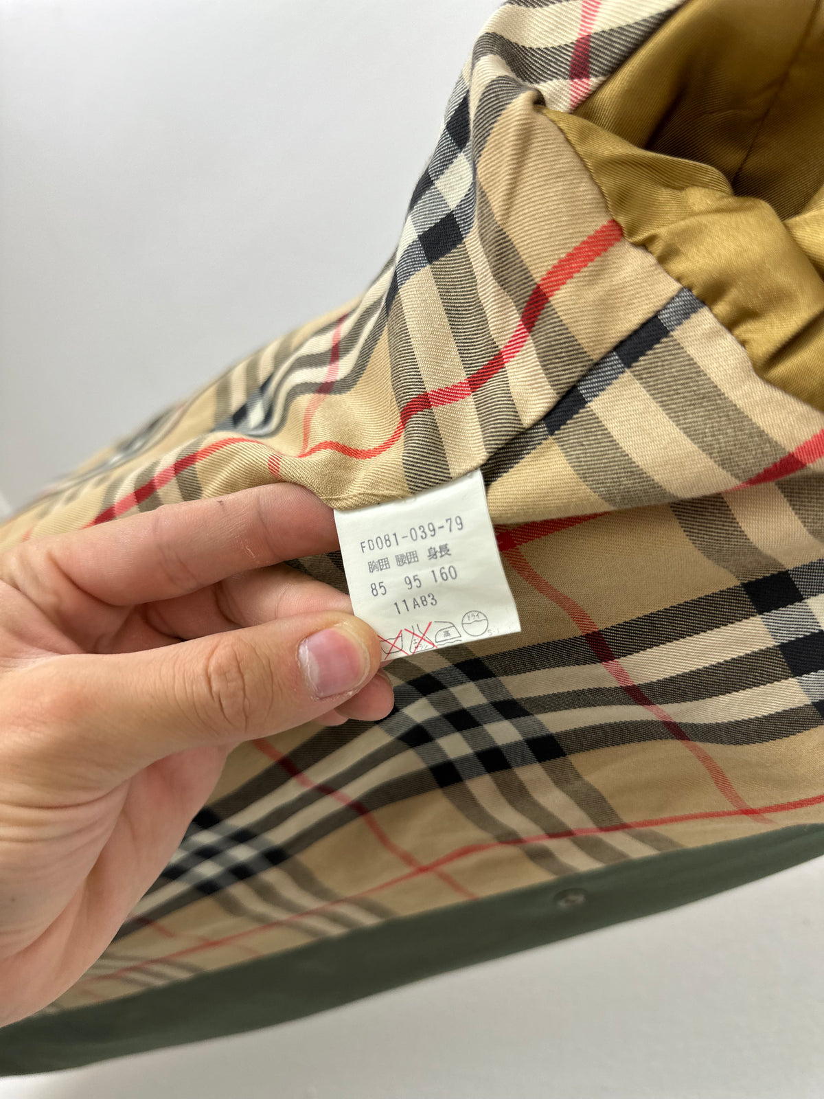 Vintage Burberry Trench Coat Khaki Size 6 XXS
