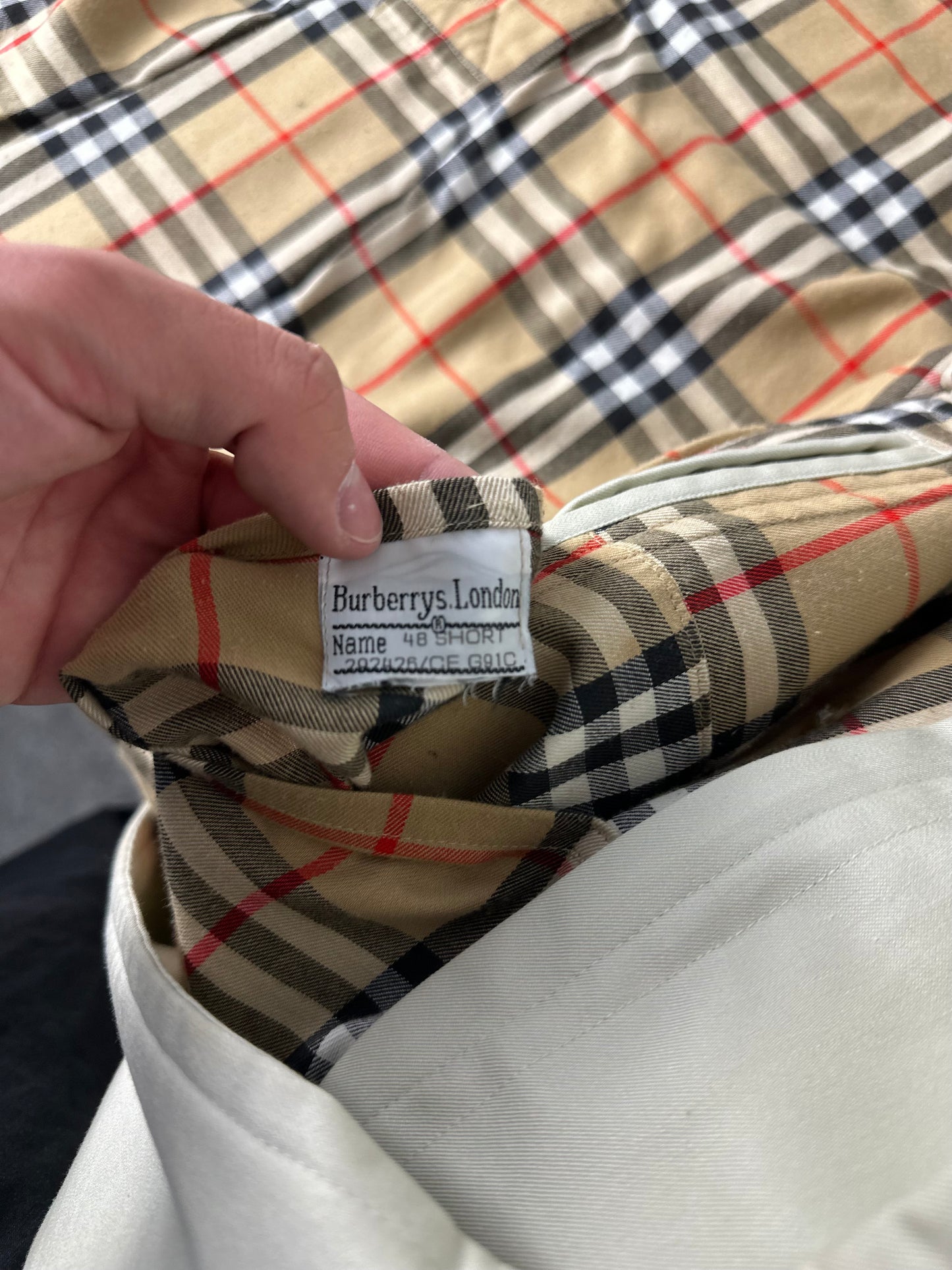 Vintage Burberry Trench Coat Size 48 M