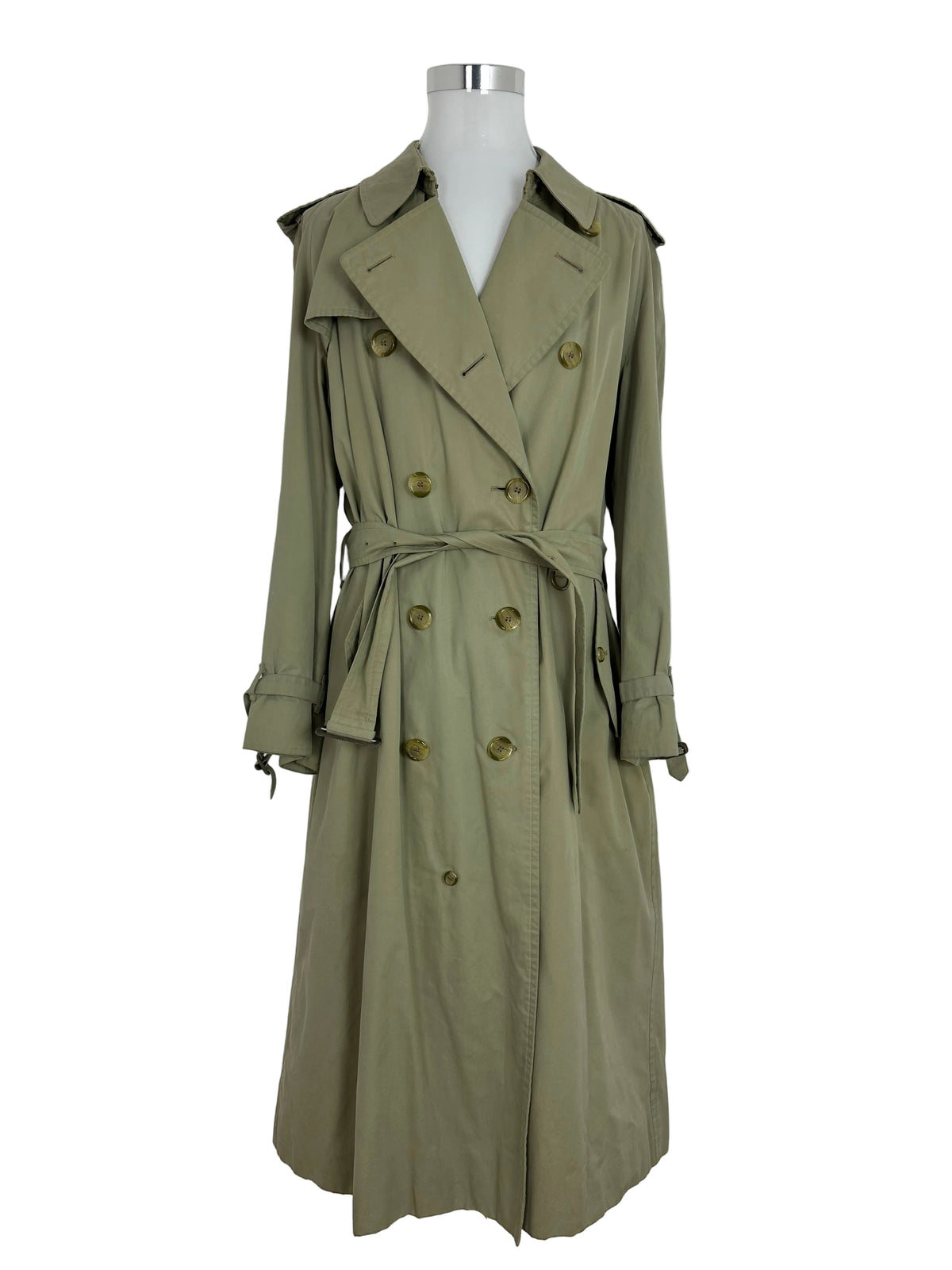 Vintage Burberry Trench Coat Oliv Size 58 XXL