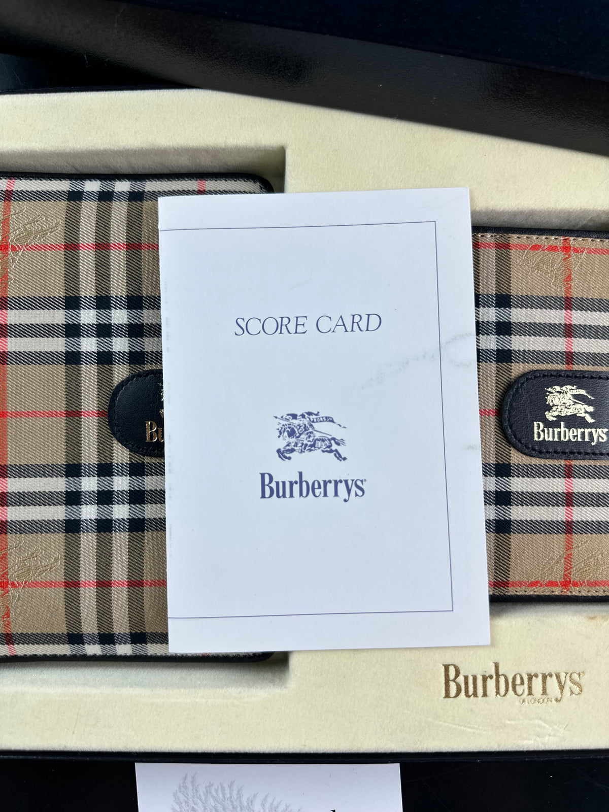 Vintage Burberry Nova Check Agenda Planner Notebook Cover
