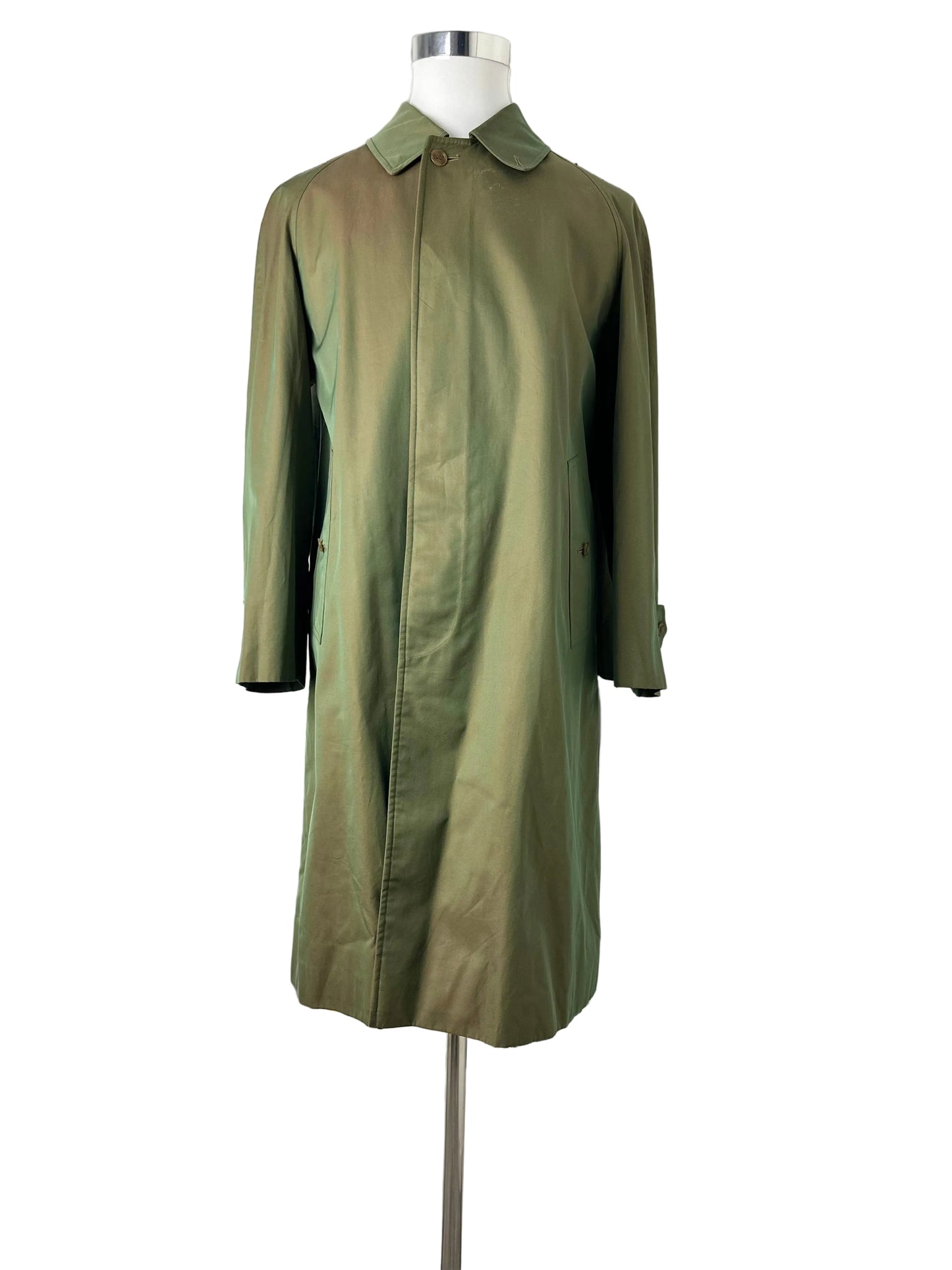 Vintage Burberry Car Coat Khaki Size 48 M
