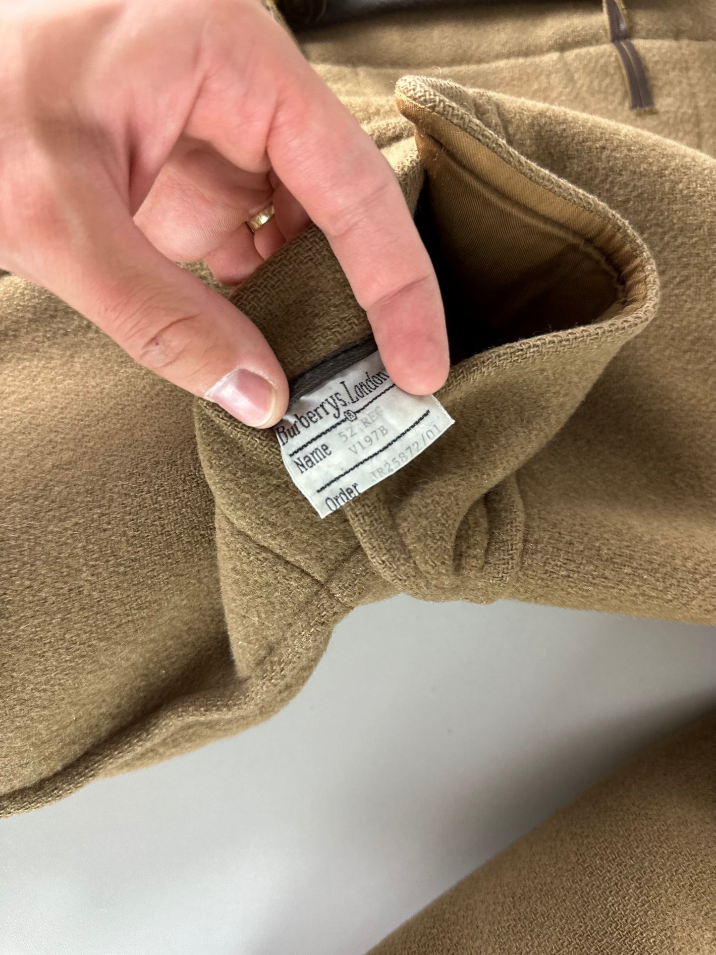 Vintage Burberry Duffle Coat Size 56 XL