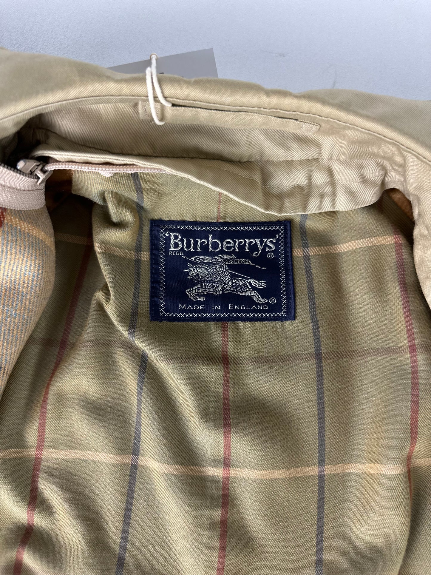 Vintage Burberry Car Coat Size 48 M With Lining