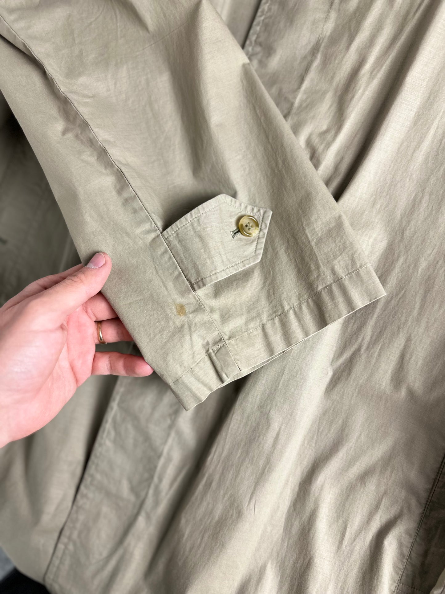 Vintage Burberry Car Coat Beige Size 56 XL