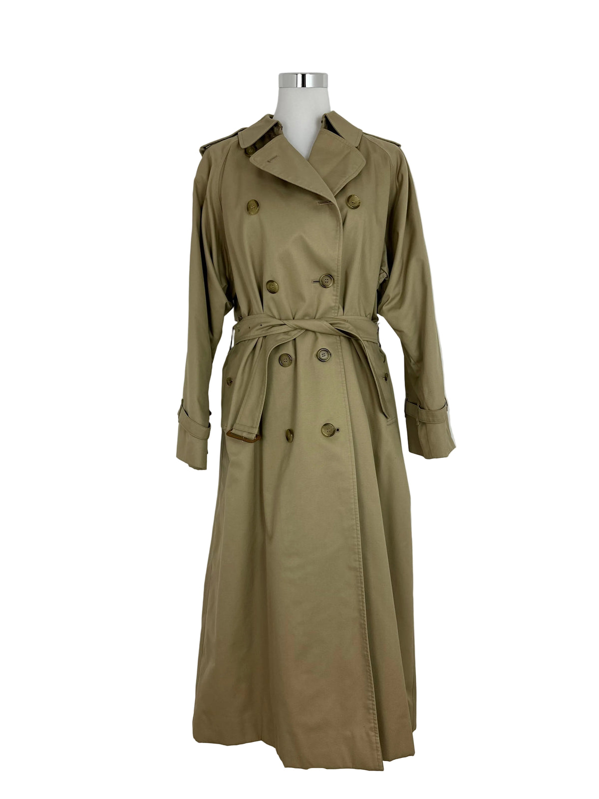 Vintage Burberry Trench Coat Beige Size 16 XL