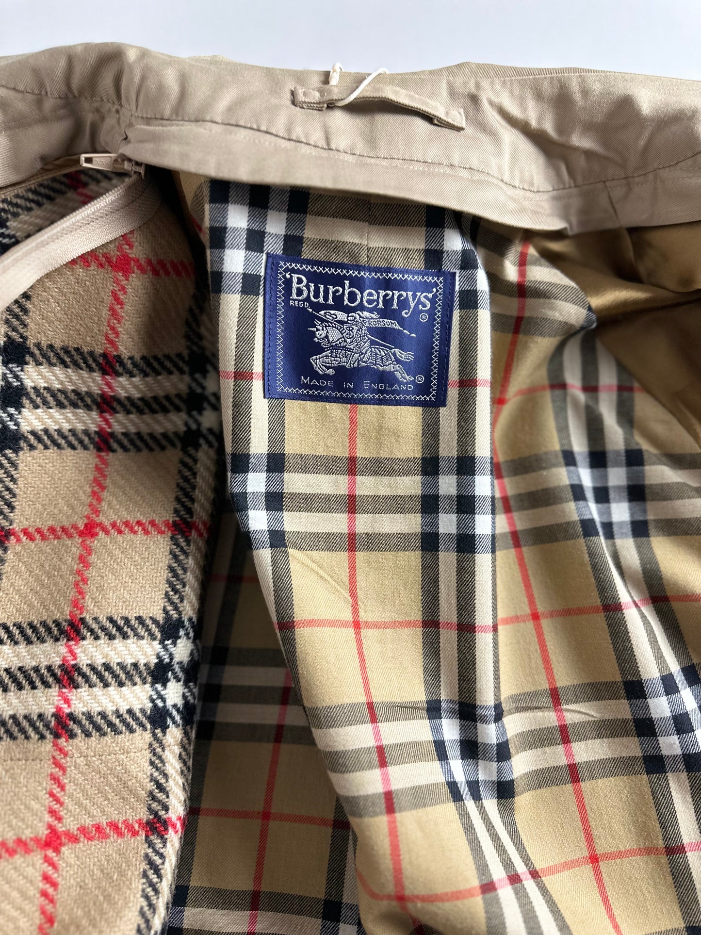 Vintage Burberry Car Coat Beige Size 52 L With Lining