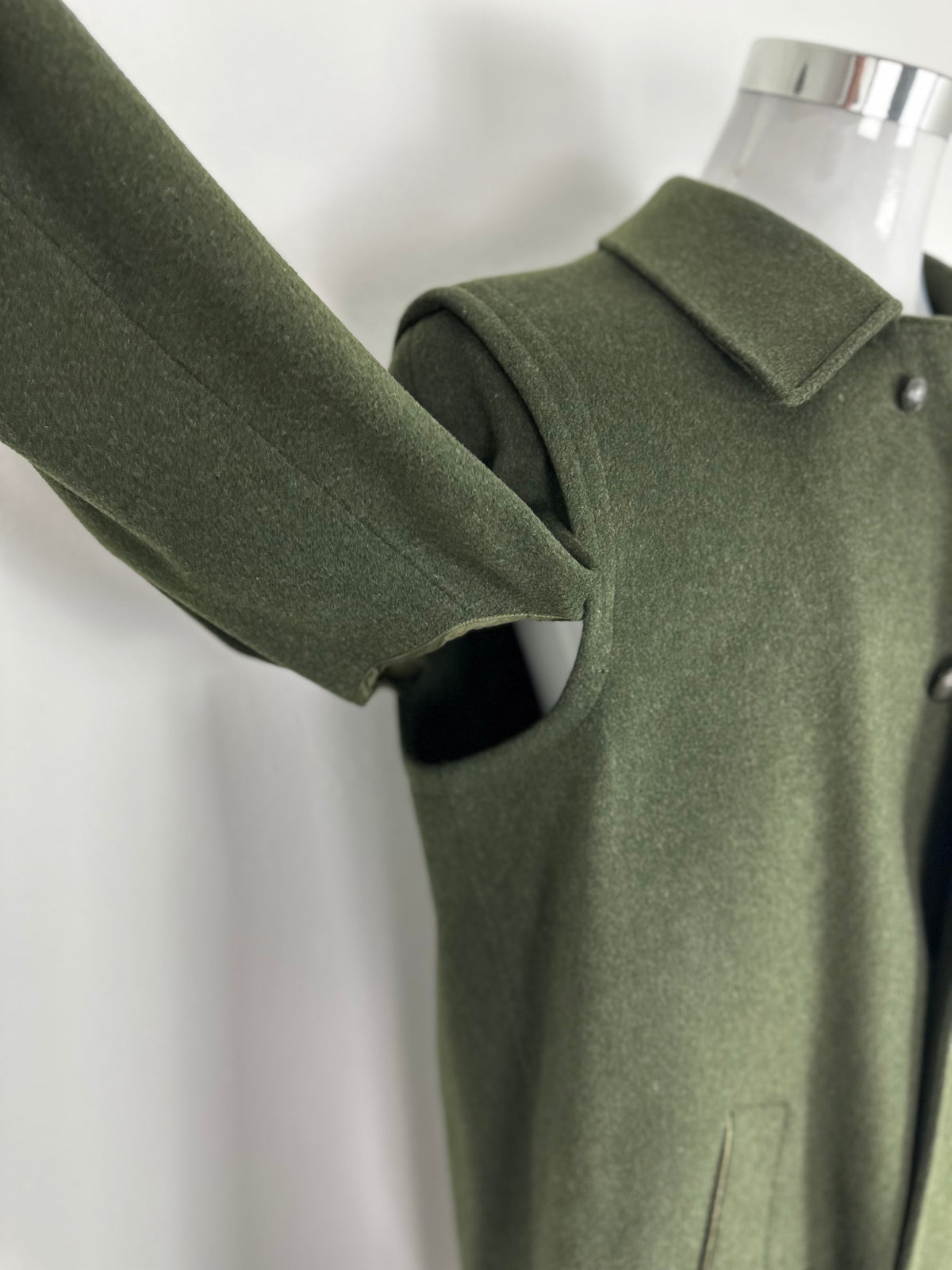 Vintage Burberry Loden Coat Khaki Size 50 L