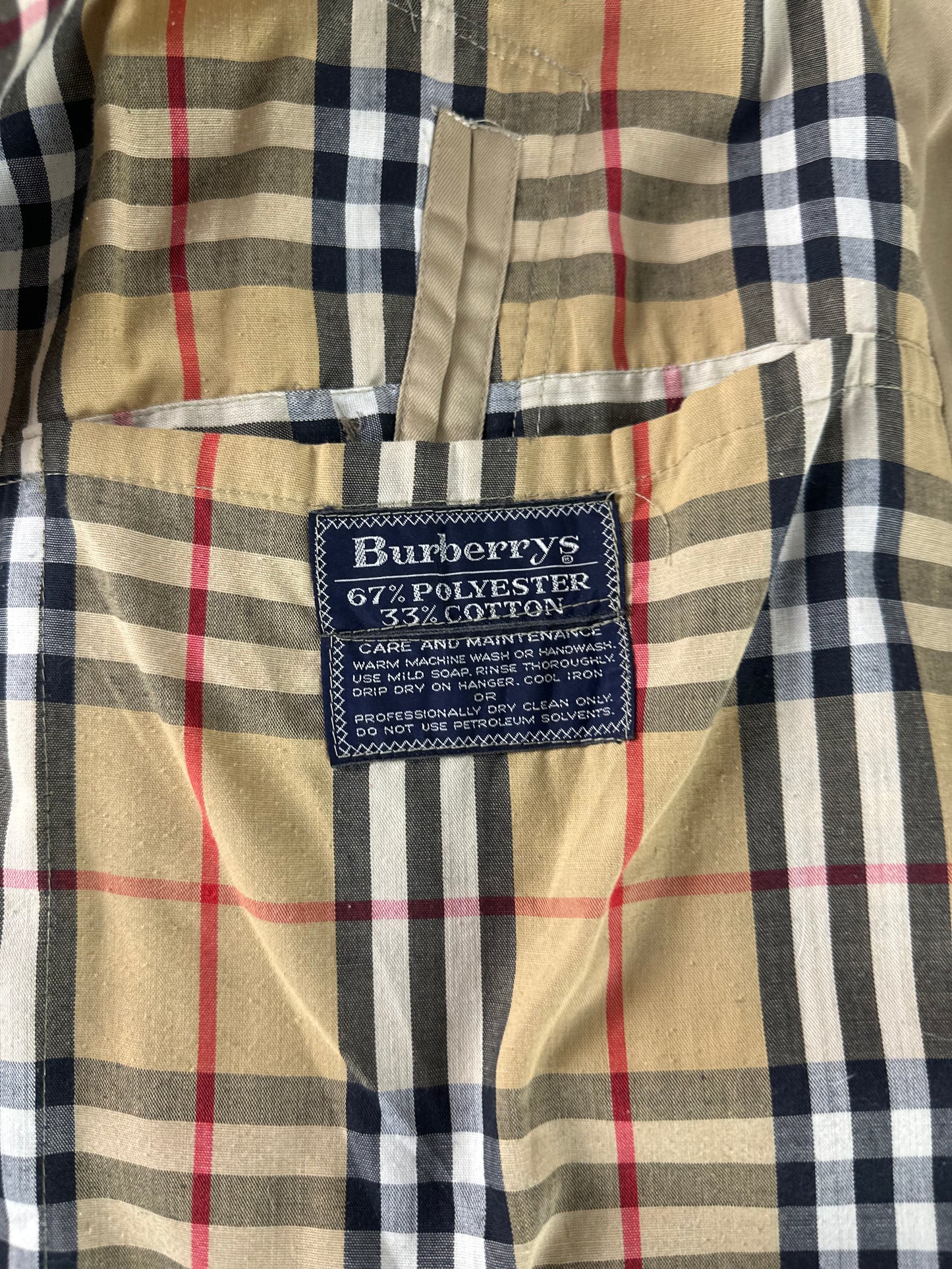 Vintage Burberry Car Coat Size 56 XL