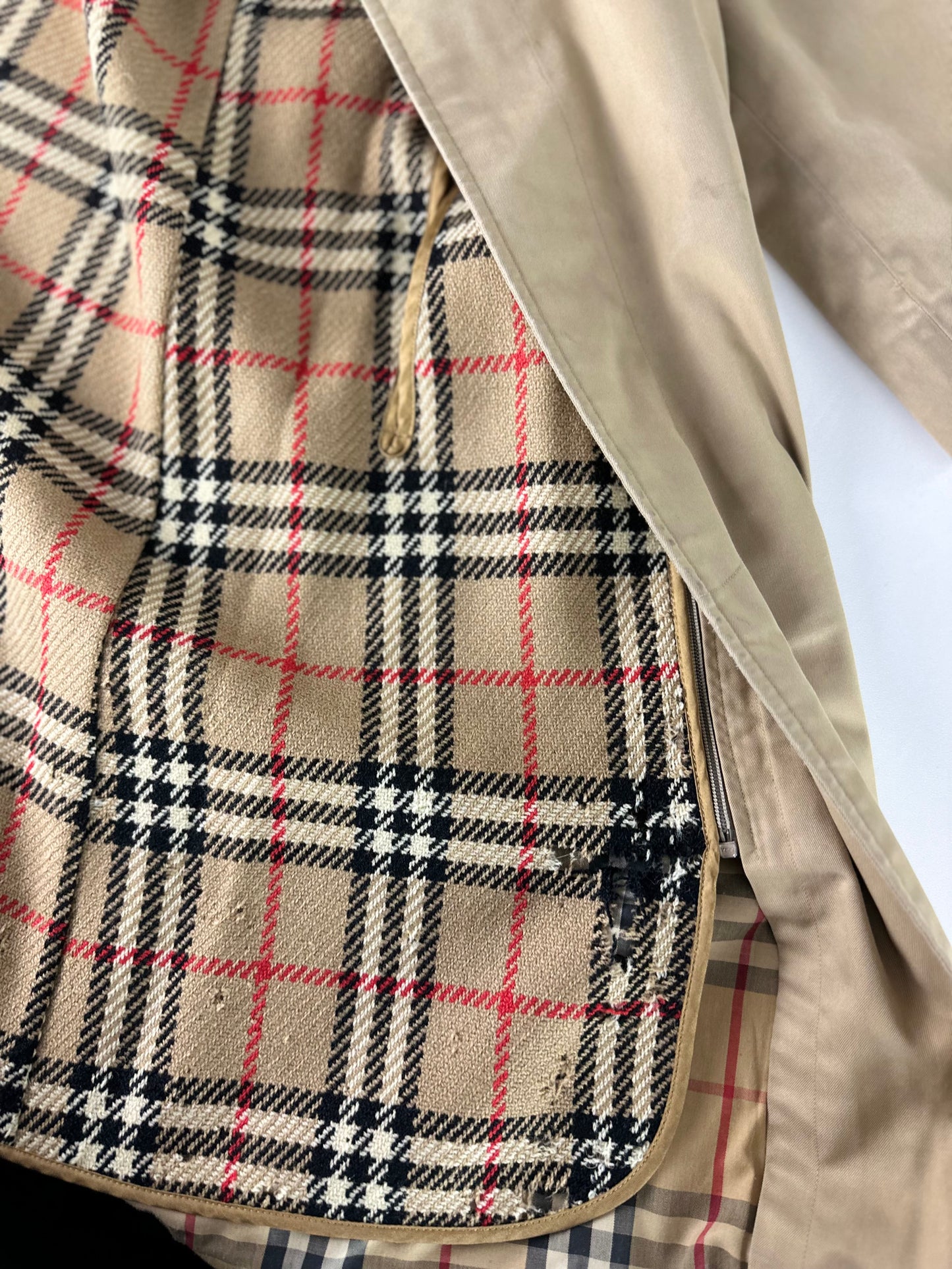 Vintage Burberry Car Coat Size 44 XS With Lining