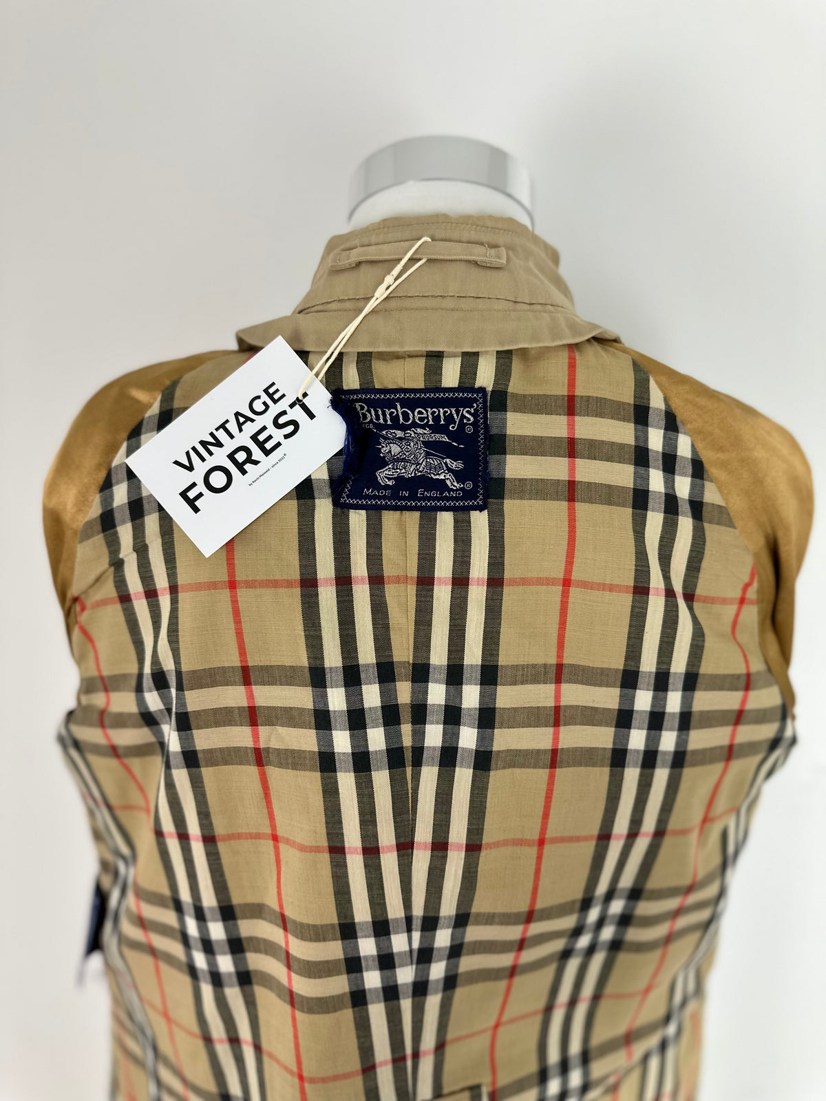 Vintage Burberry Trench Coat Beige Size 10 S