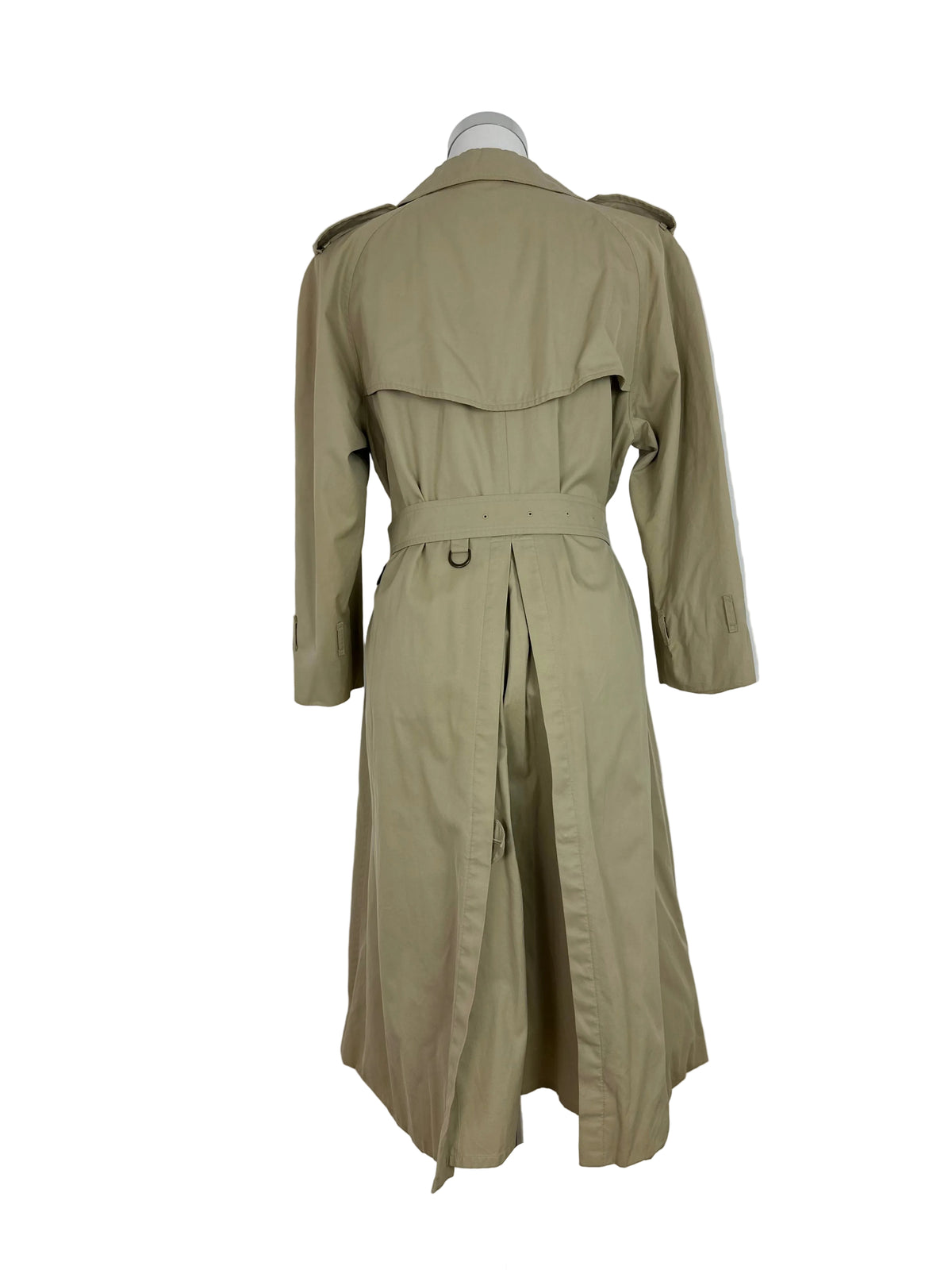 Vintage Burberry Trench Coat Creme Size 10 S