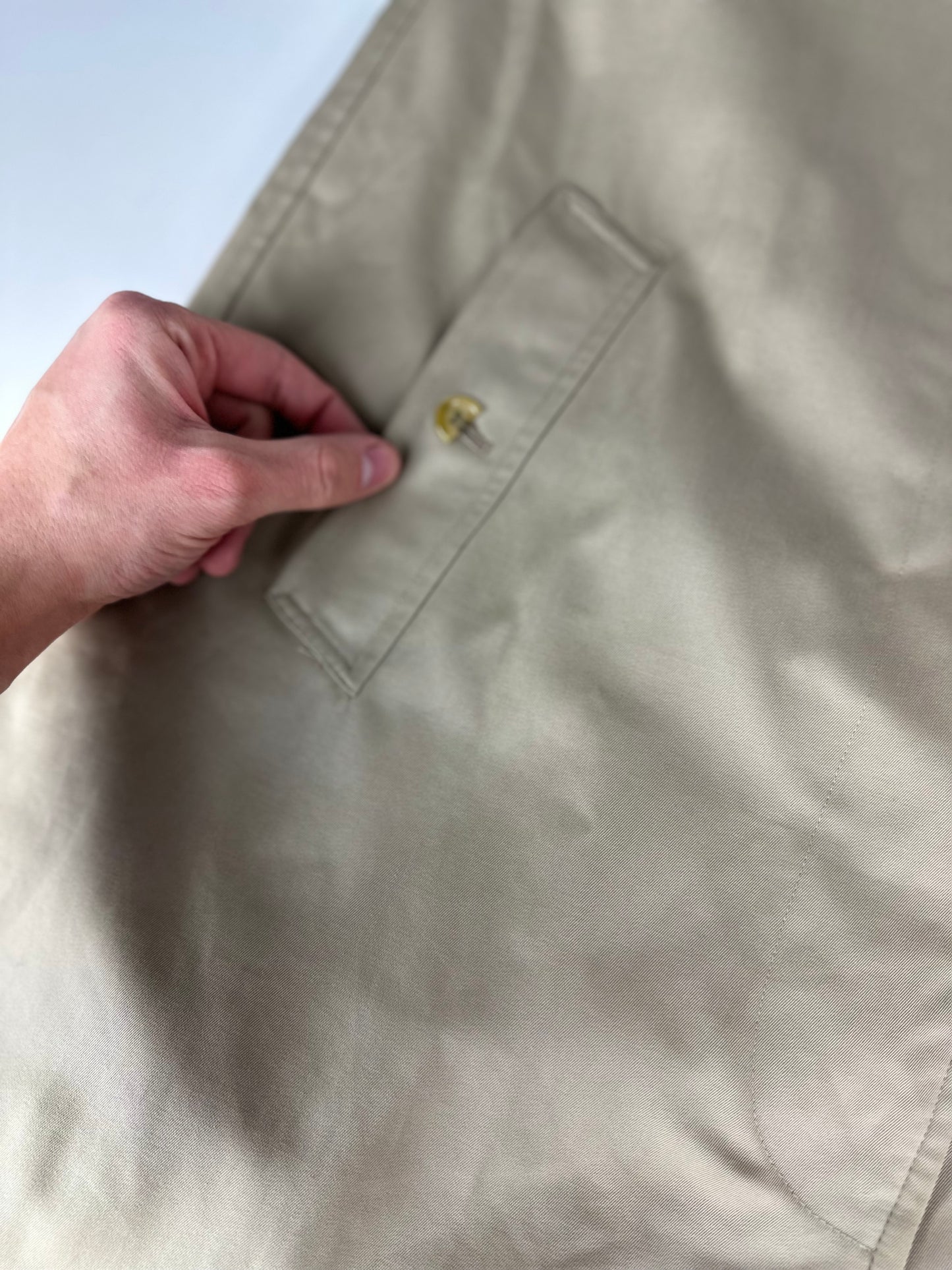 Vintage Burberry Car Coat Beige Size 6 XXS