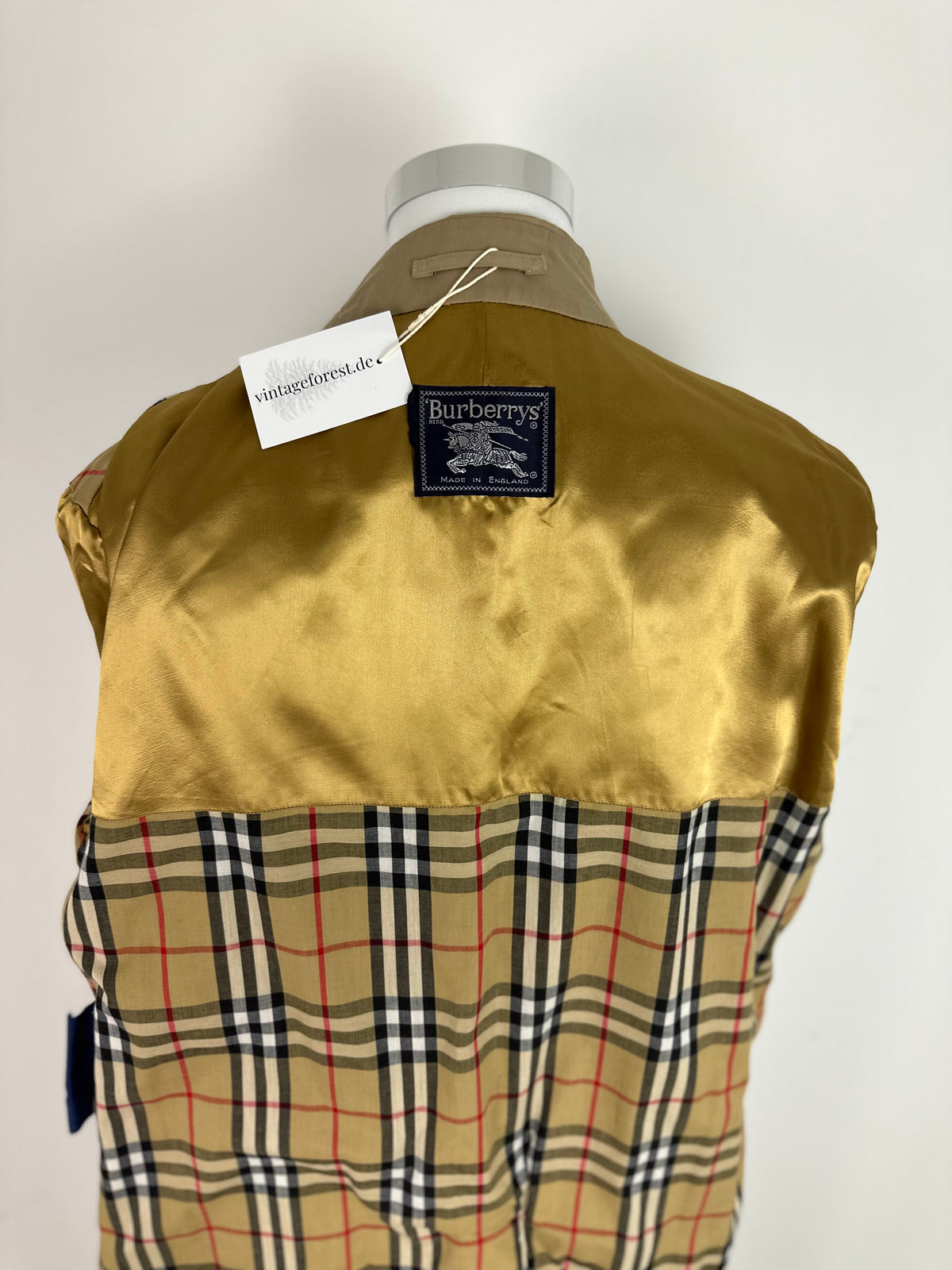 Vintage Burberry Trench Coat Beige Size 58 XXL
