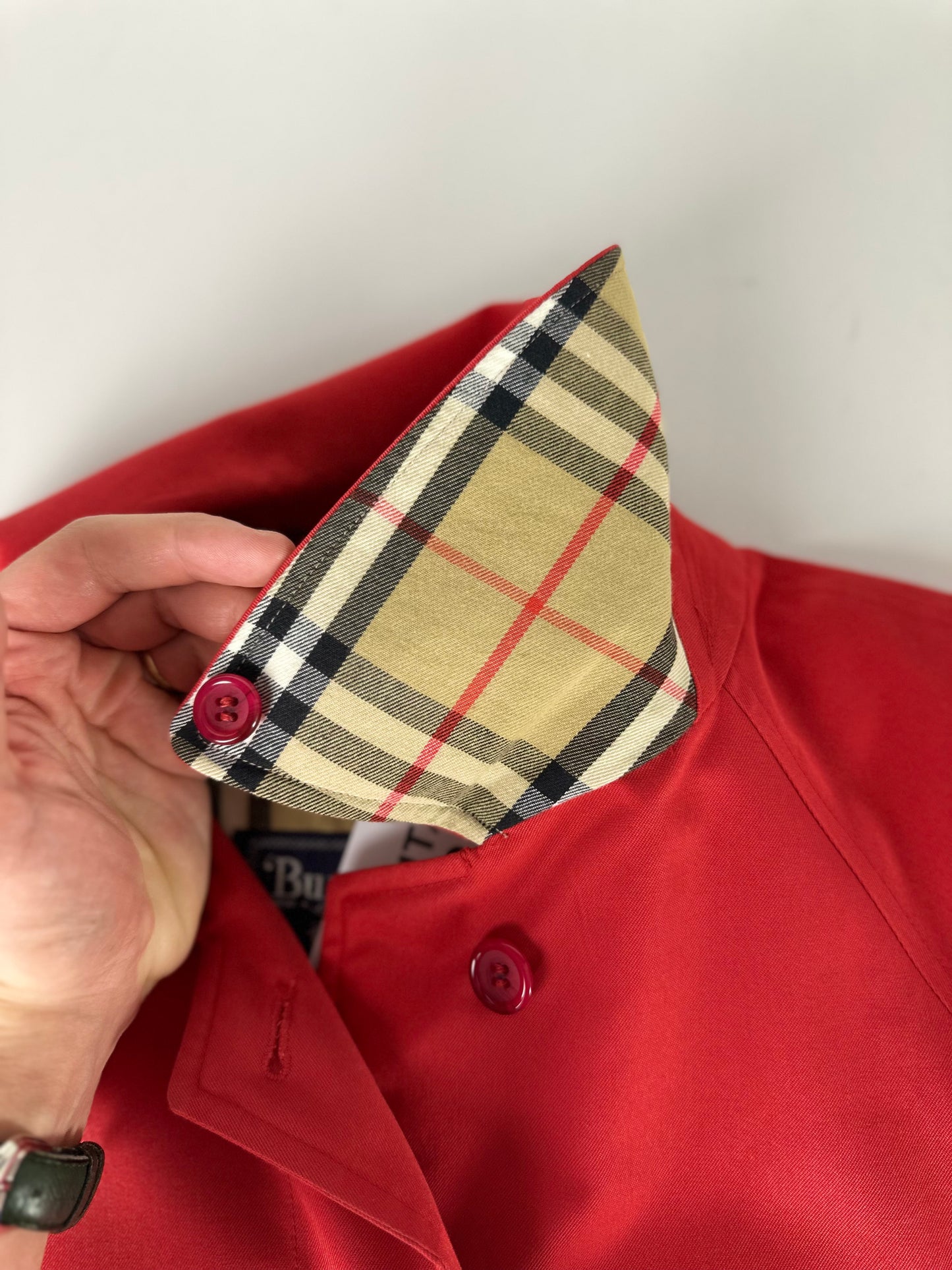 Vintage Burberry Car Coat Size 16 XL