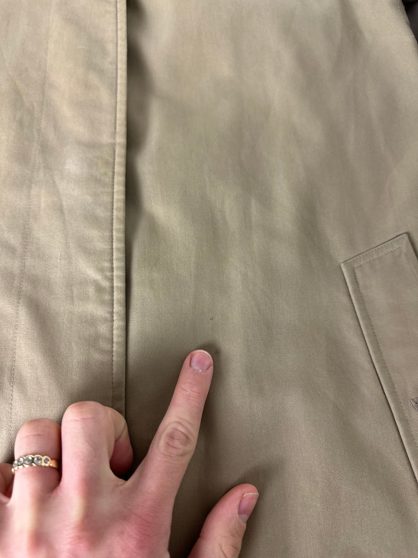 Vintage Burberry Trench Coat Beige Size 10 S