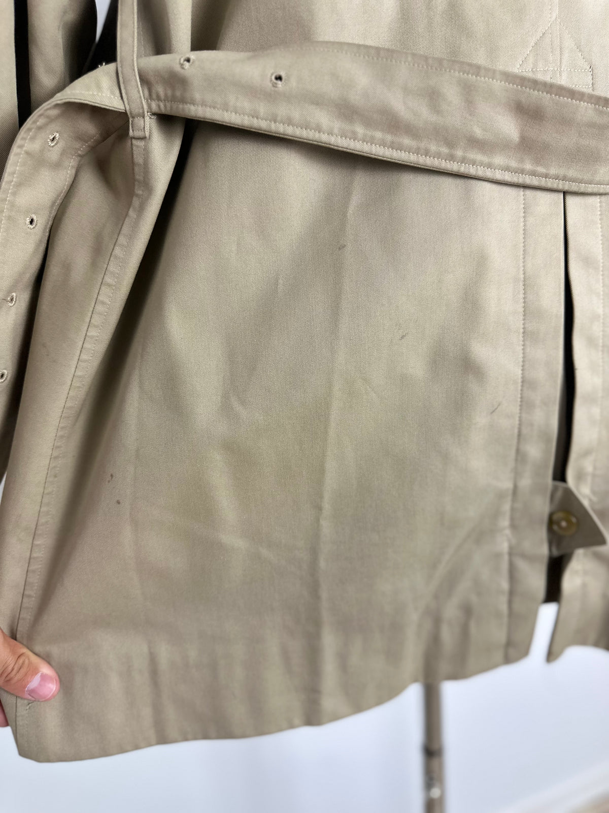 Vintage Burberry Trench Coat Beige Size 12 M