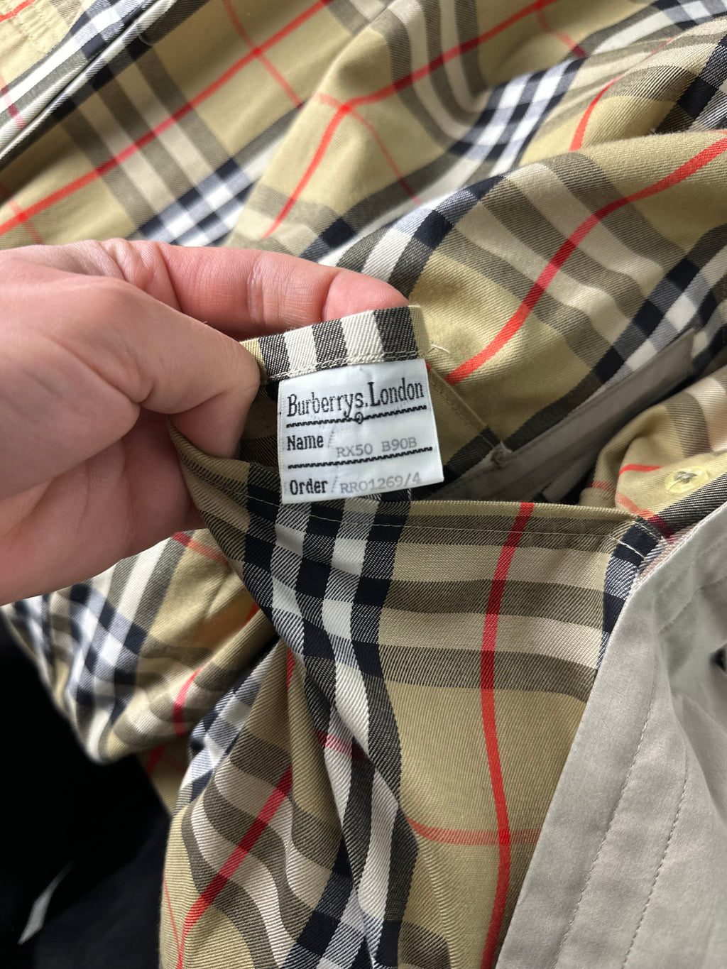 Burberrys Trenchcoat (58/XXL) including Inlet