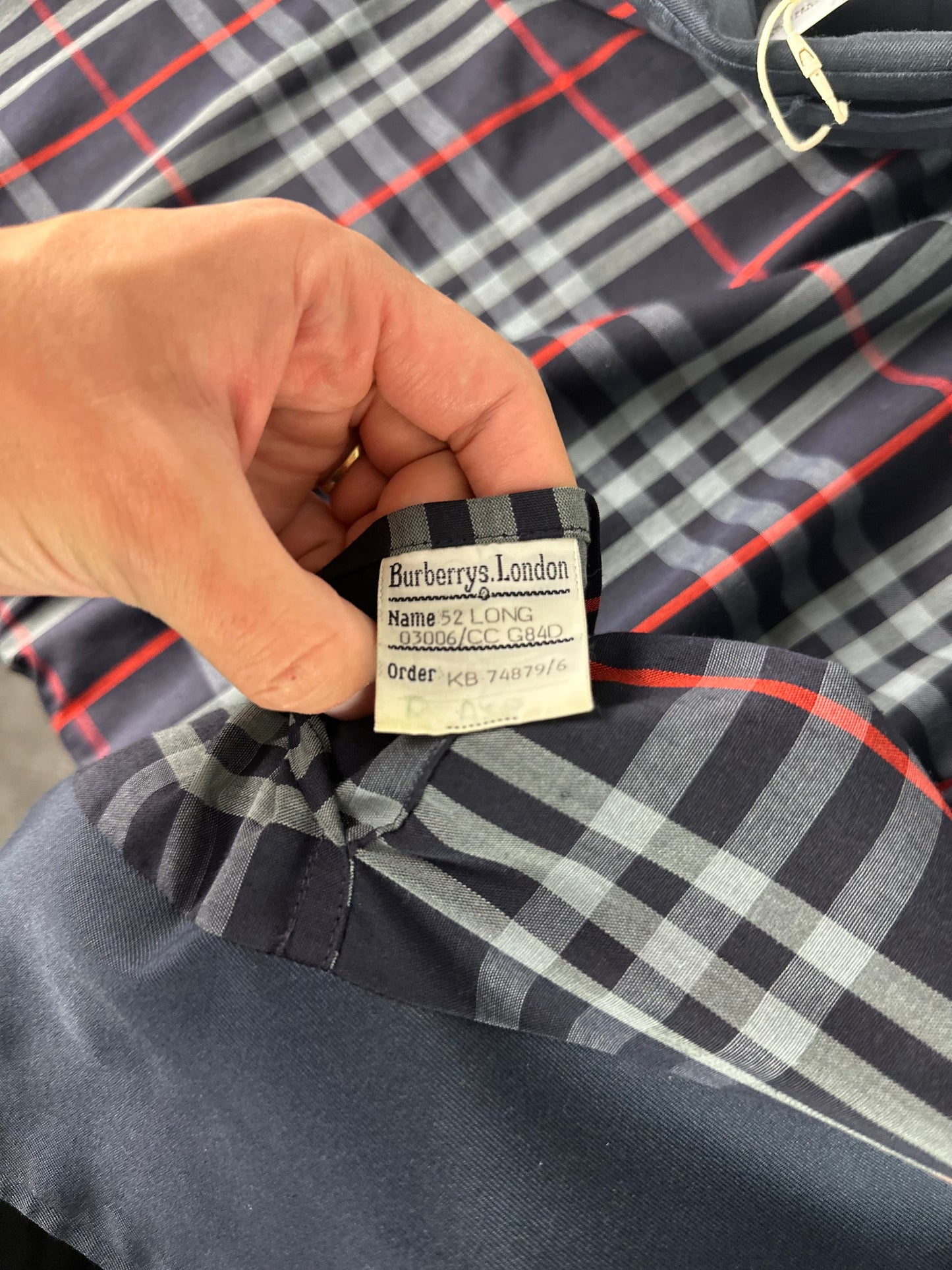 Vintage Burberry Car Coat Size 54 XL