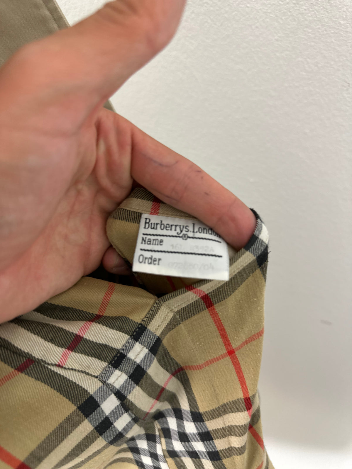 Vintage Burberry Car Coat Creme Size 16 XL