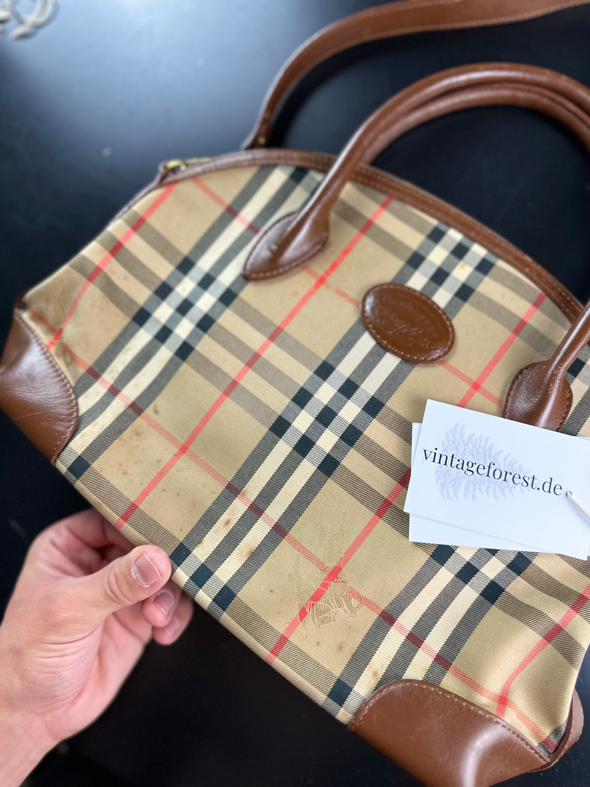 Vintage Burberry Haymarket Nova Check Bag